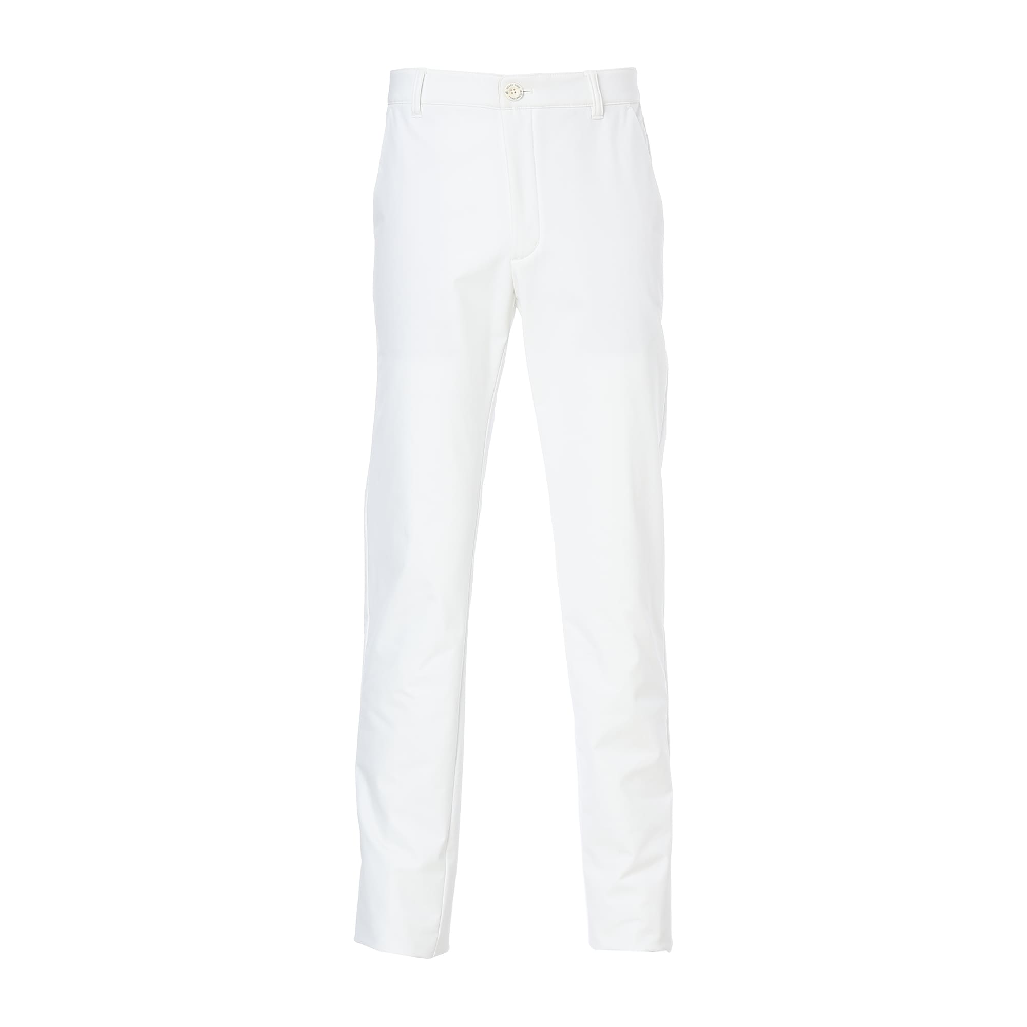 Men's 4-Way Stretch Recycled PL x Back Fleece Long Pants, White