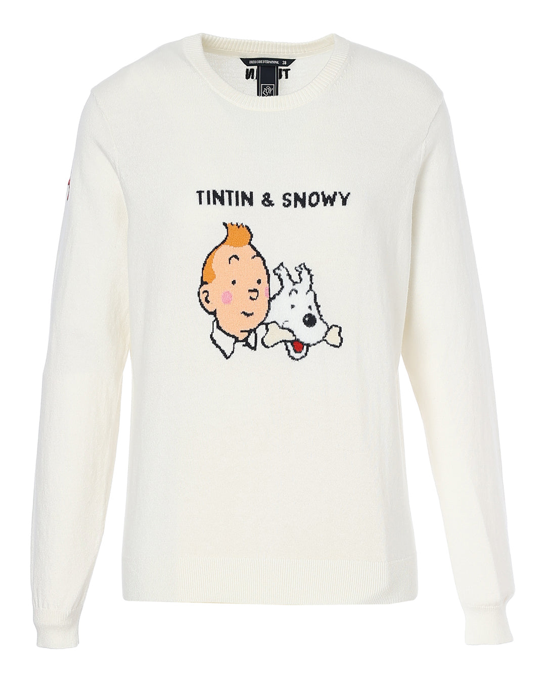 【 TINTIN × ZOY 】WOMEN コットンカシミヤ天竺 長袖セーター オフホワイト