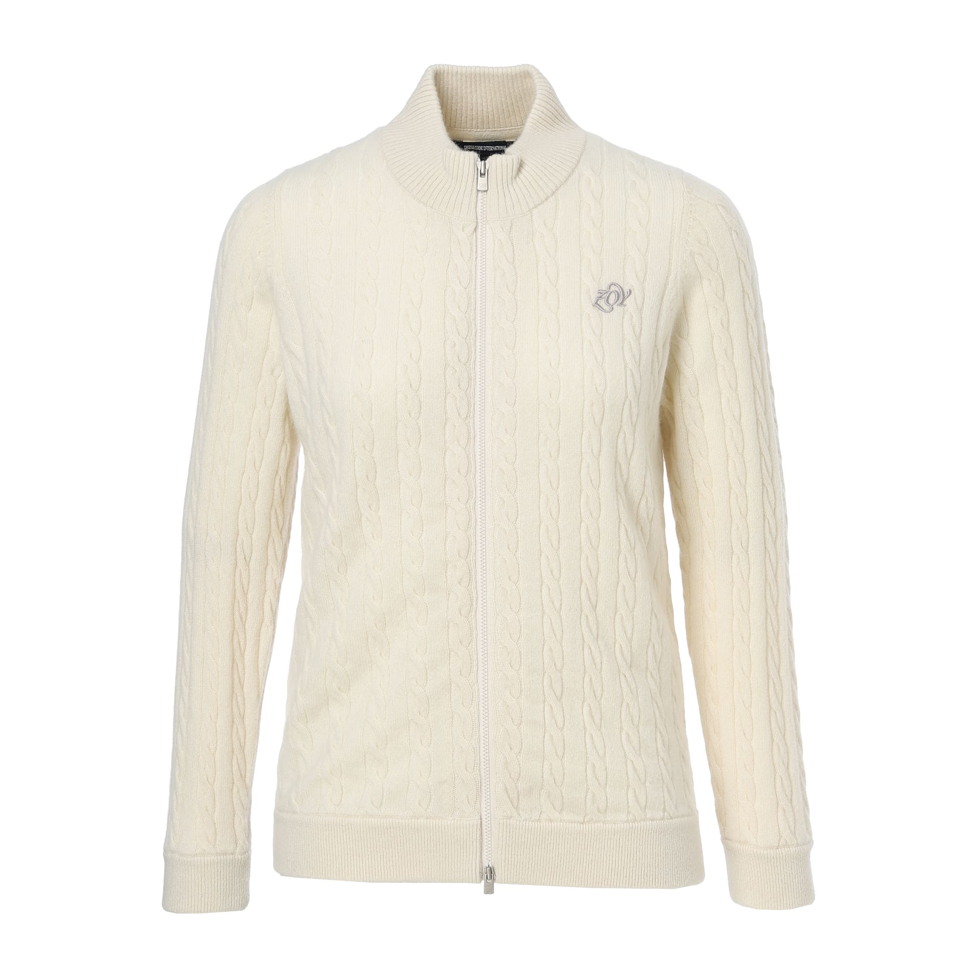 WOMEN Recycled CASHMERE ニットブルゾン チョーク