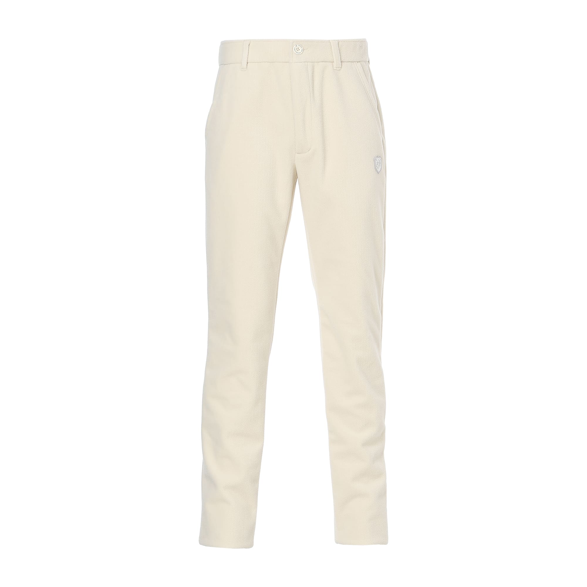 Men's Block Fleece Laminated Long Pants, Cream