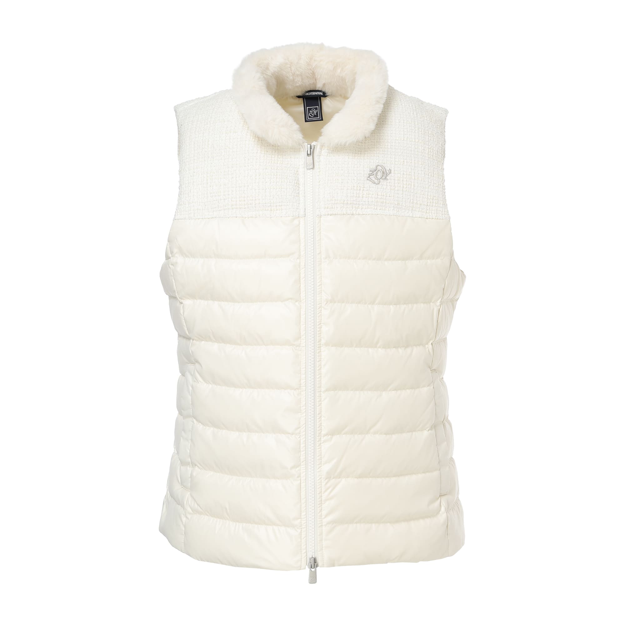 WOMEN LUXE ダウンベスト クリーム