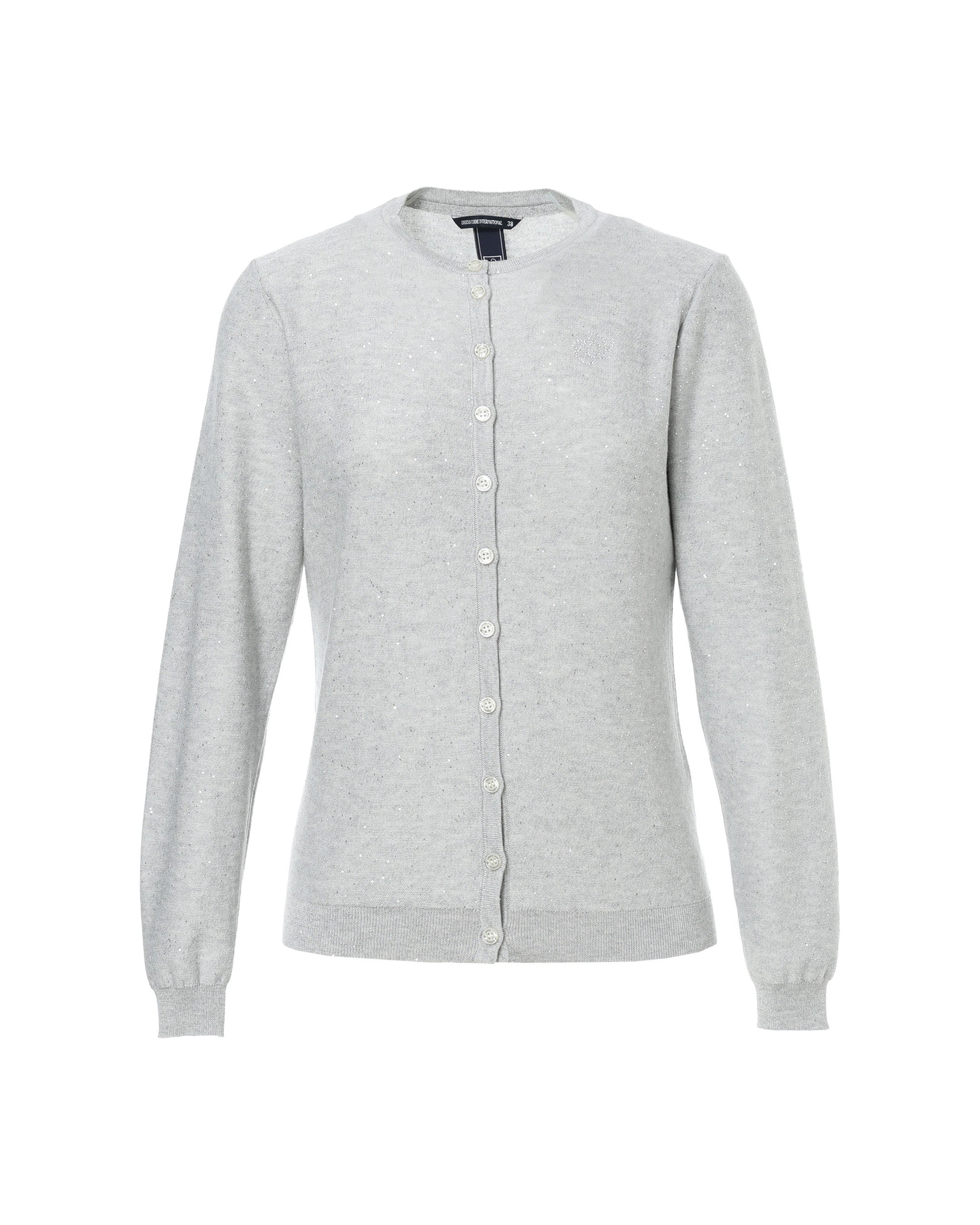 WOMEN ギャラクシースパンコール ニットカーディガン グレー