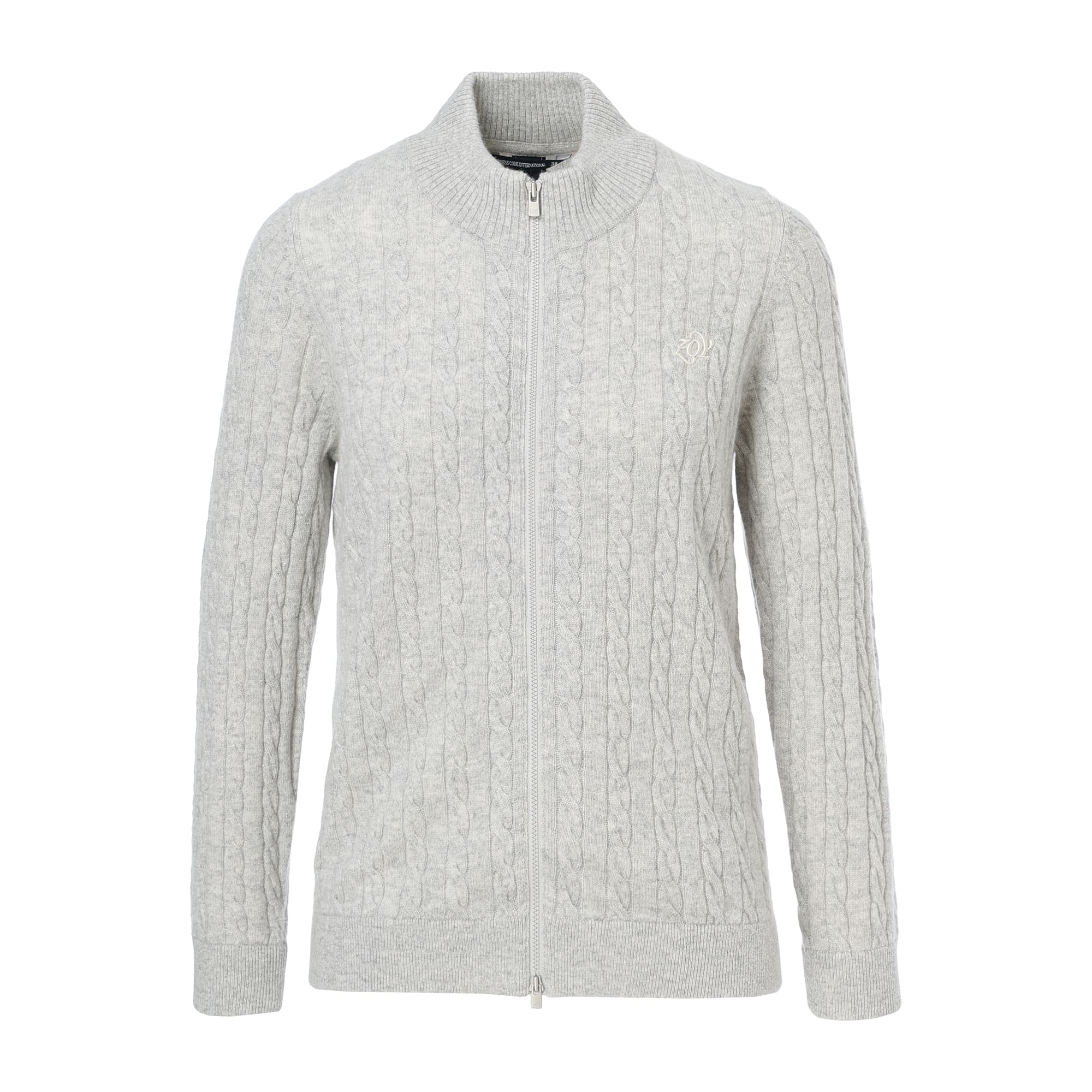 WOMEN Recycled CASHMERE ニットブルゾン ライトヘザー