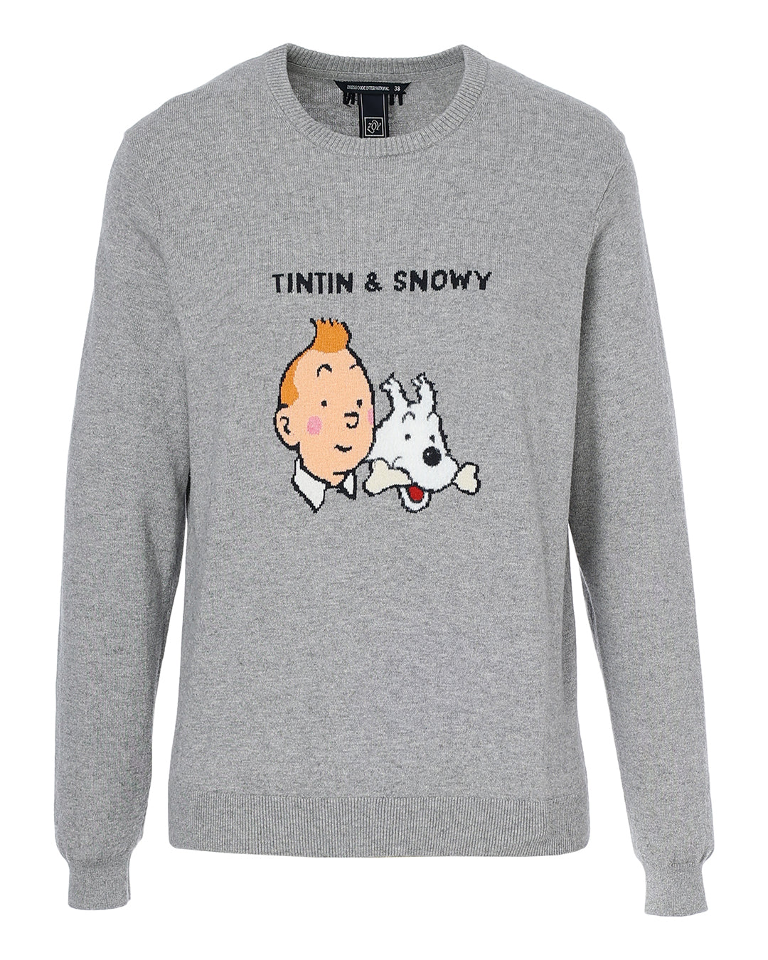 【 TINTIN × ZOY 】WOMEN コットンカシミヤ天竺 長袖セーター フランネルグレー