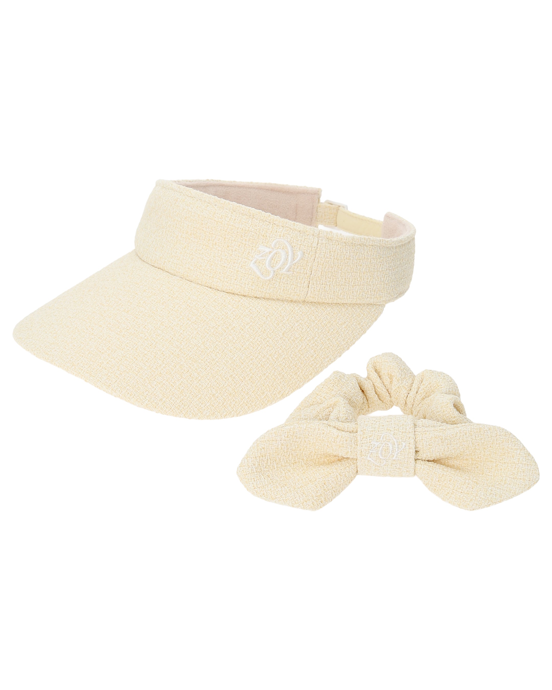 WOMEN ツイードバイザー イエロー