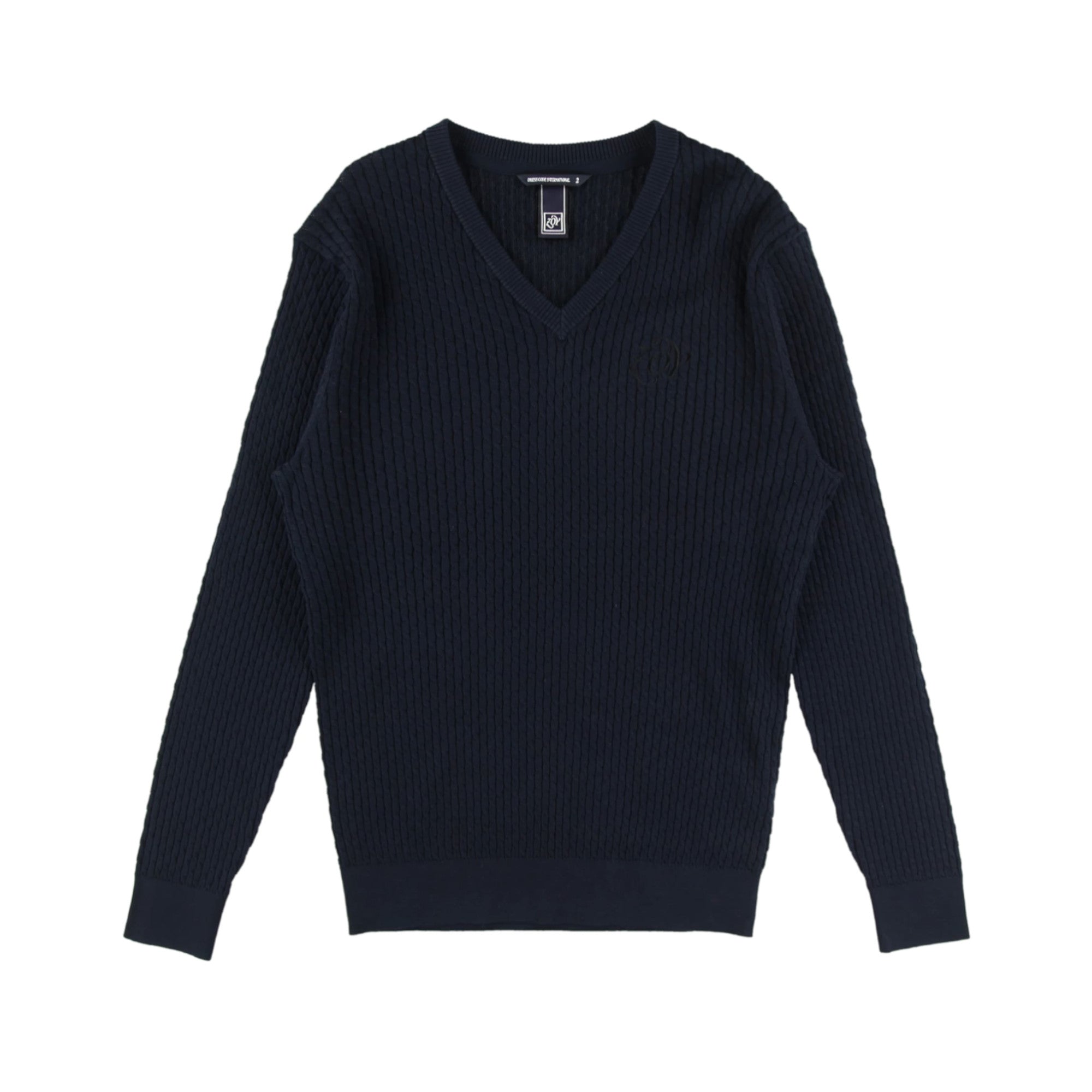 [24SS] MEN High gauge cotton long sleeve sweater Navy 071442702