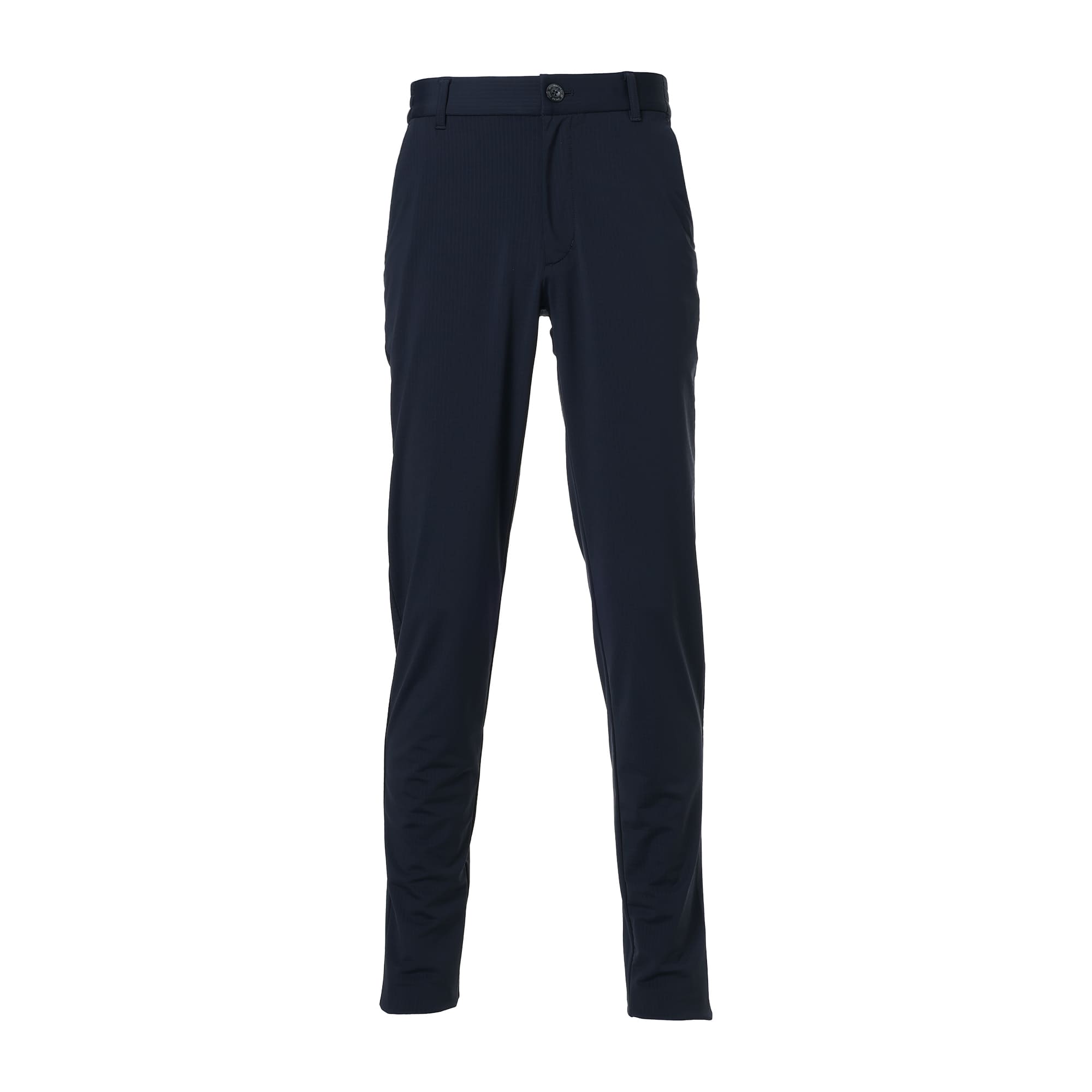MEN シャドウストライプスーパーストレッチ ロングパンツ ネイビー 071454400