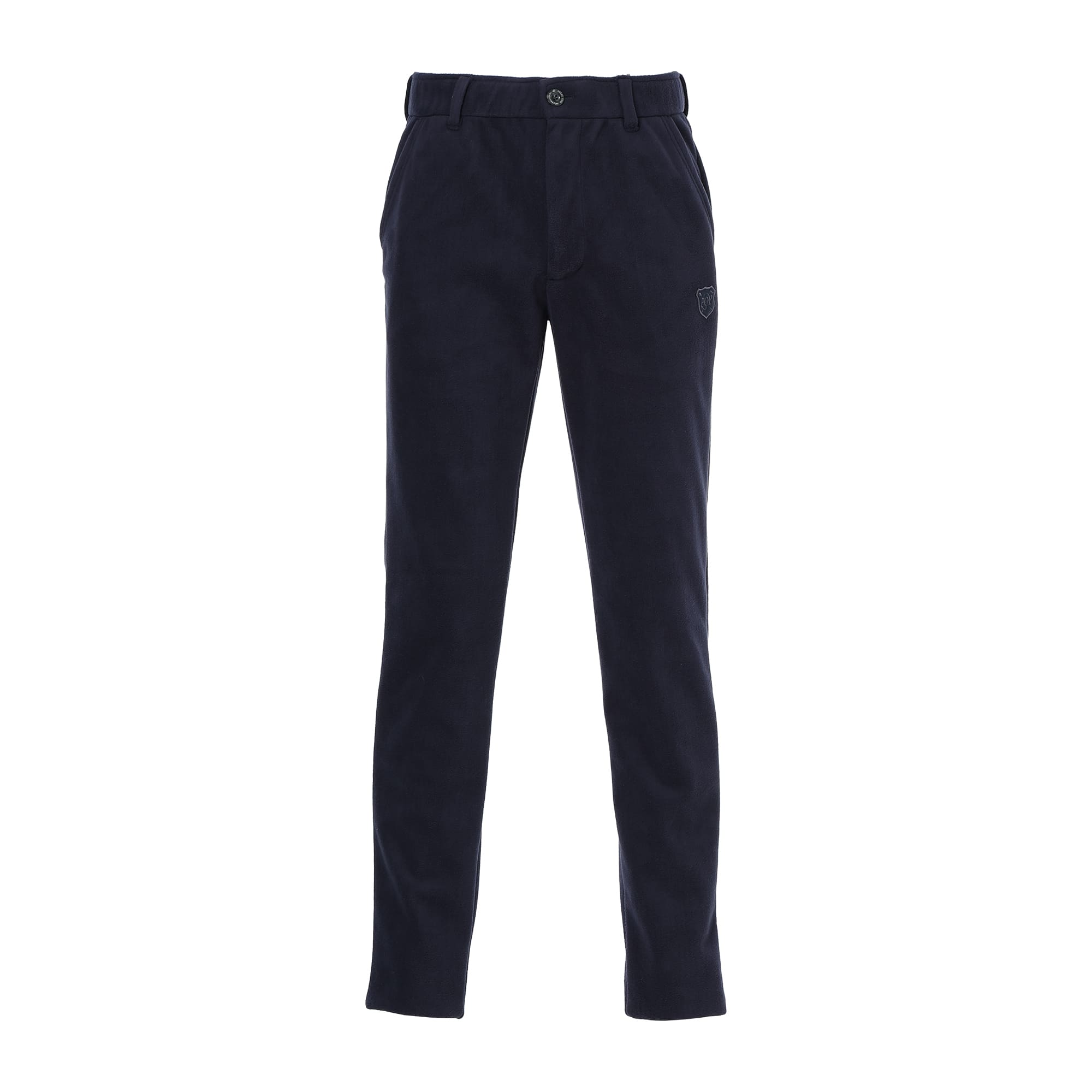 Men's Block Fleece Laminate Long Pants, Navy