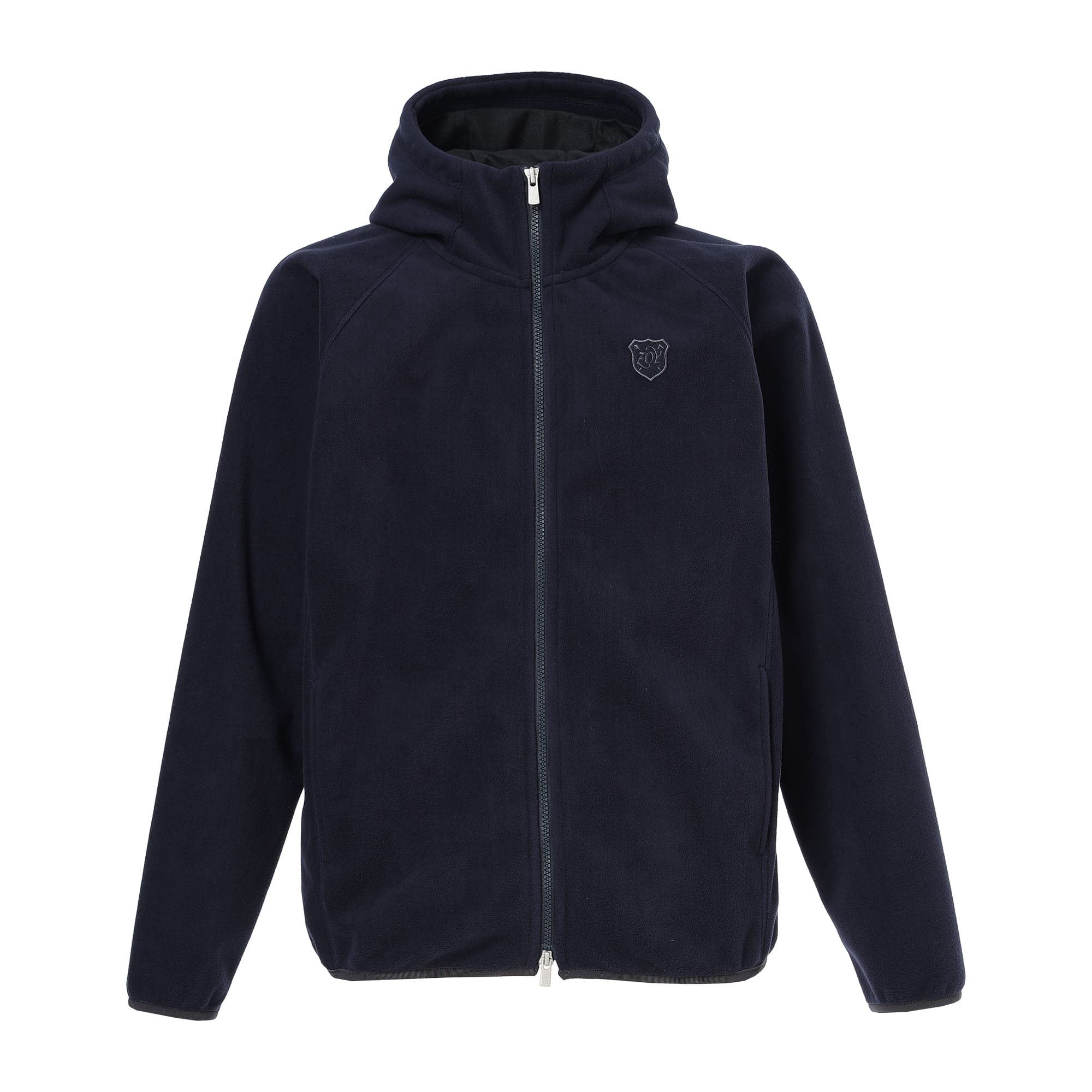 Men's Block Fleece Laminate Hoodie, Navy