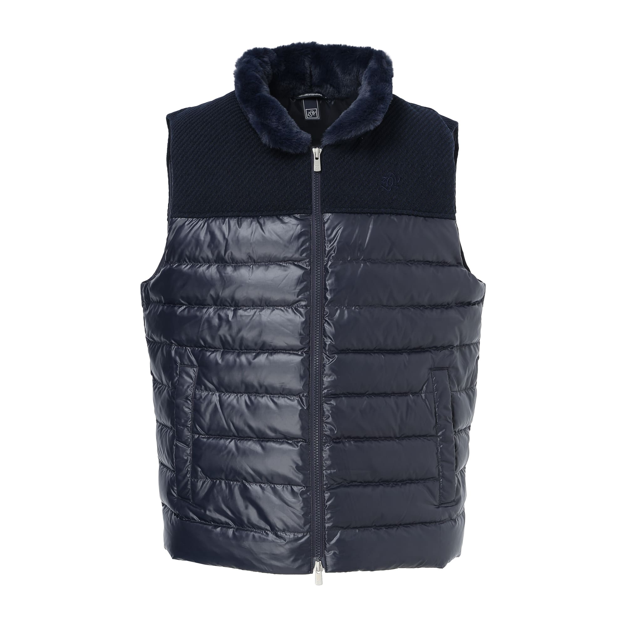 MEN LUXE ダウンベスト ネイビー