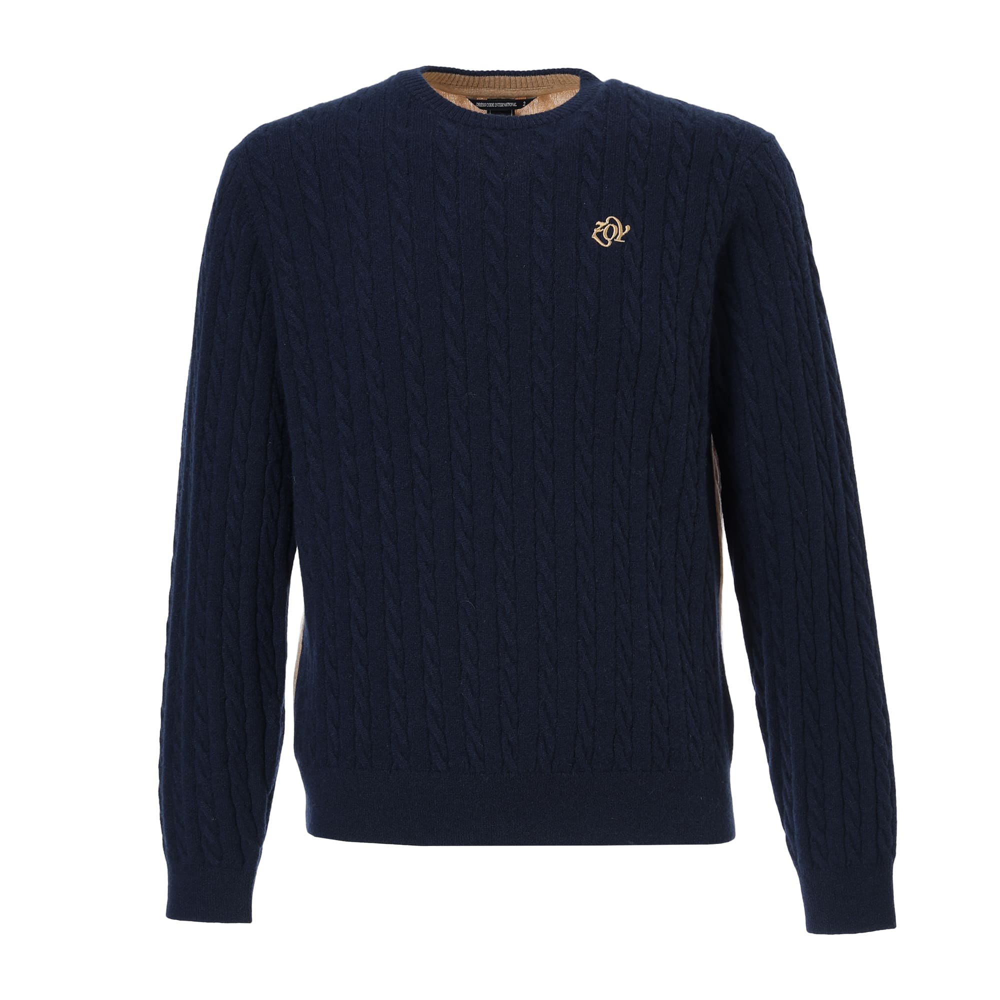 MEN Recycled CASHMERE 長袖セーター ネイビー