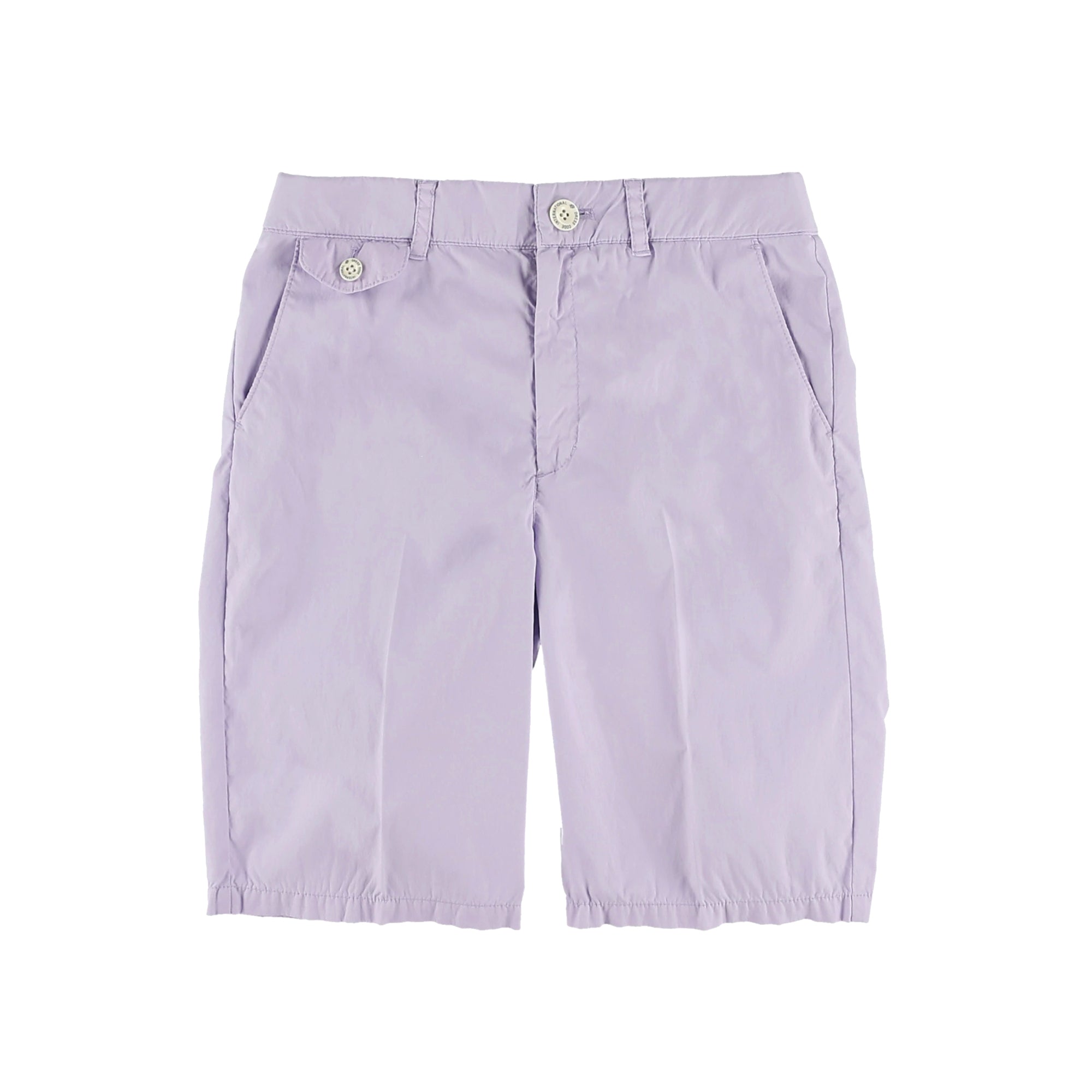WOMEN Stretch Twill Garment Dye Shorts Lilac