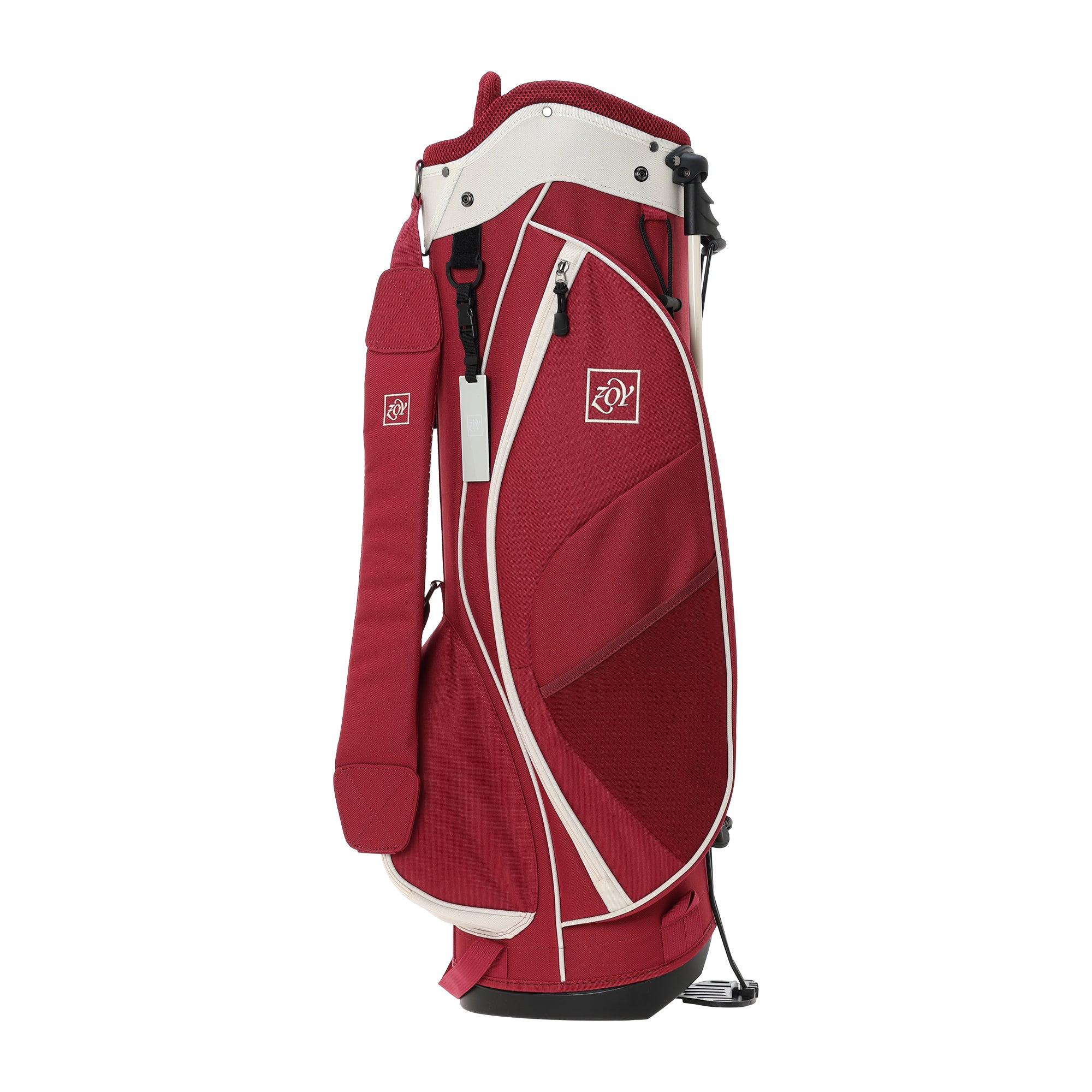 UNISEX 軽量スタンドキャディバッグ ボルドー