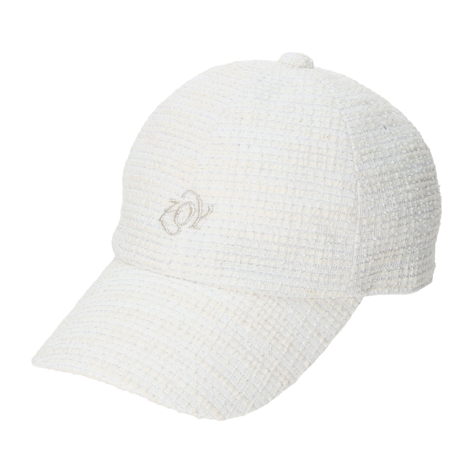 UNISEX ツバ付きニットキャップ ホワイト