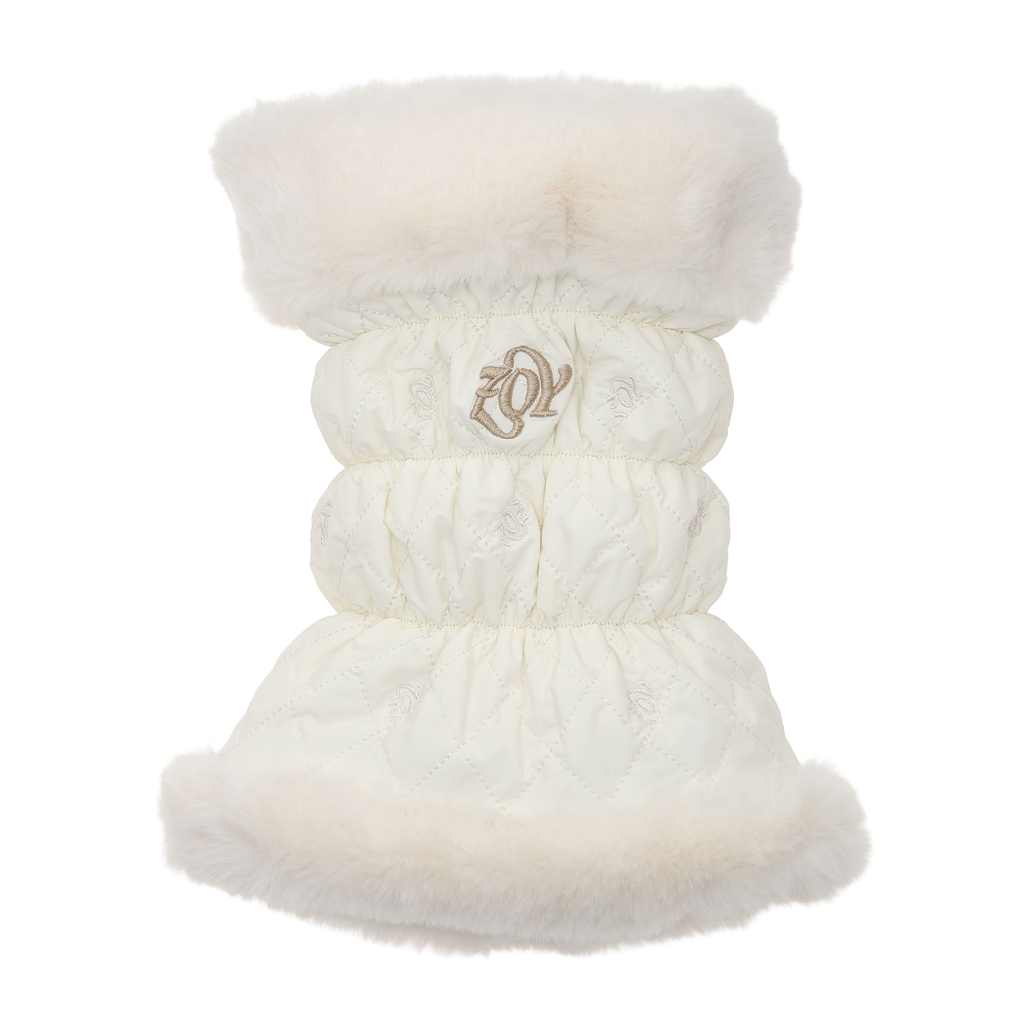 WOMEN キルトレッグウォーマー ネイビー