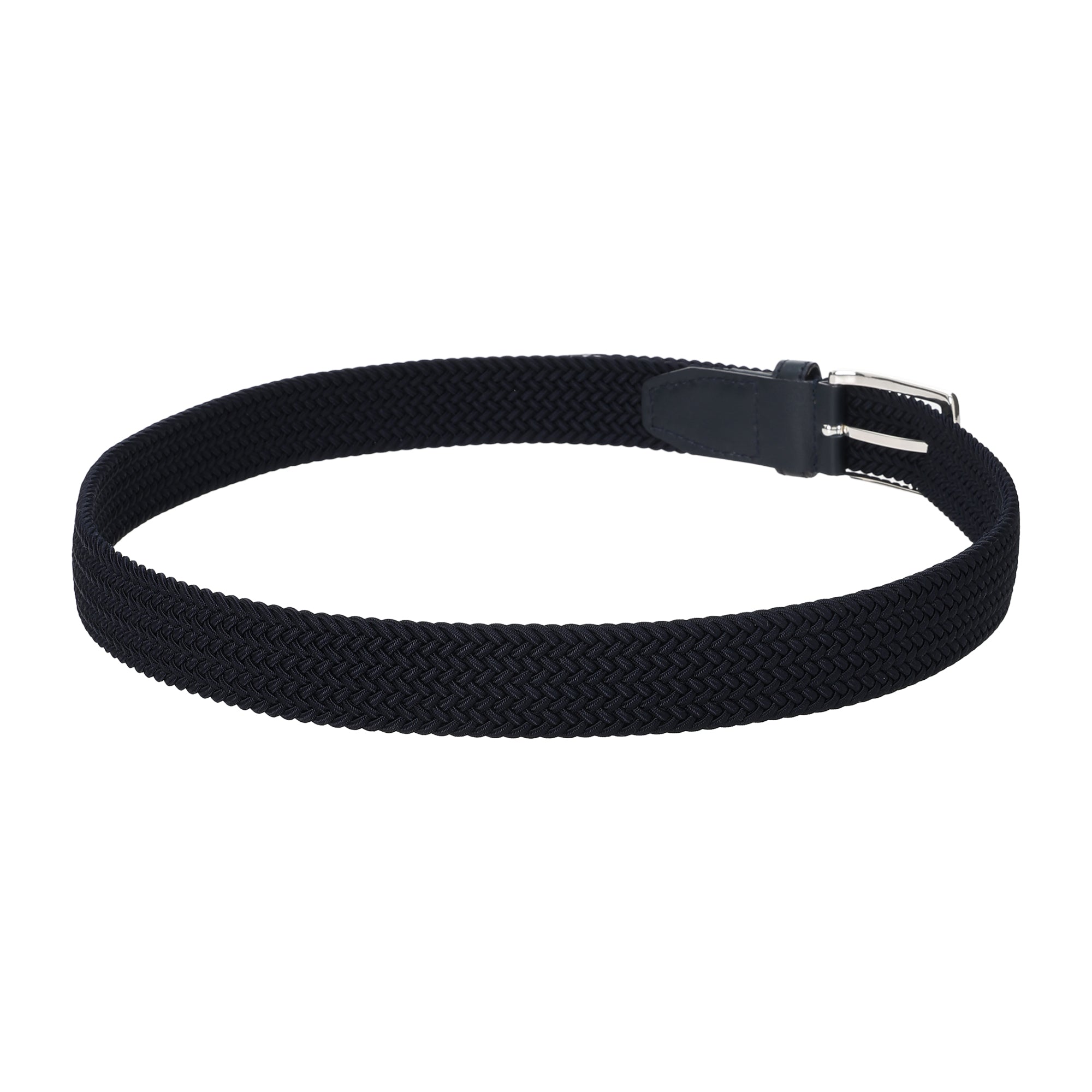 WOMEN ゴムメッシュベルト ネイビー