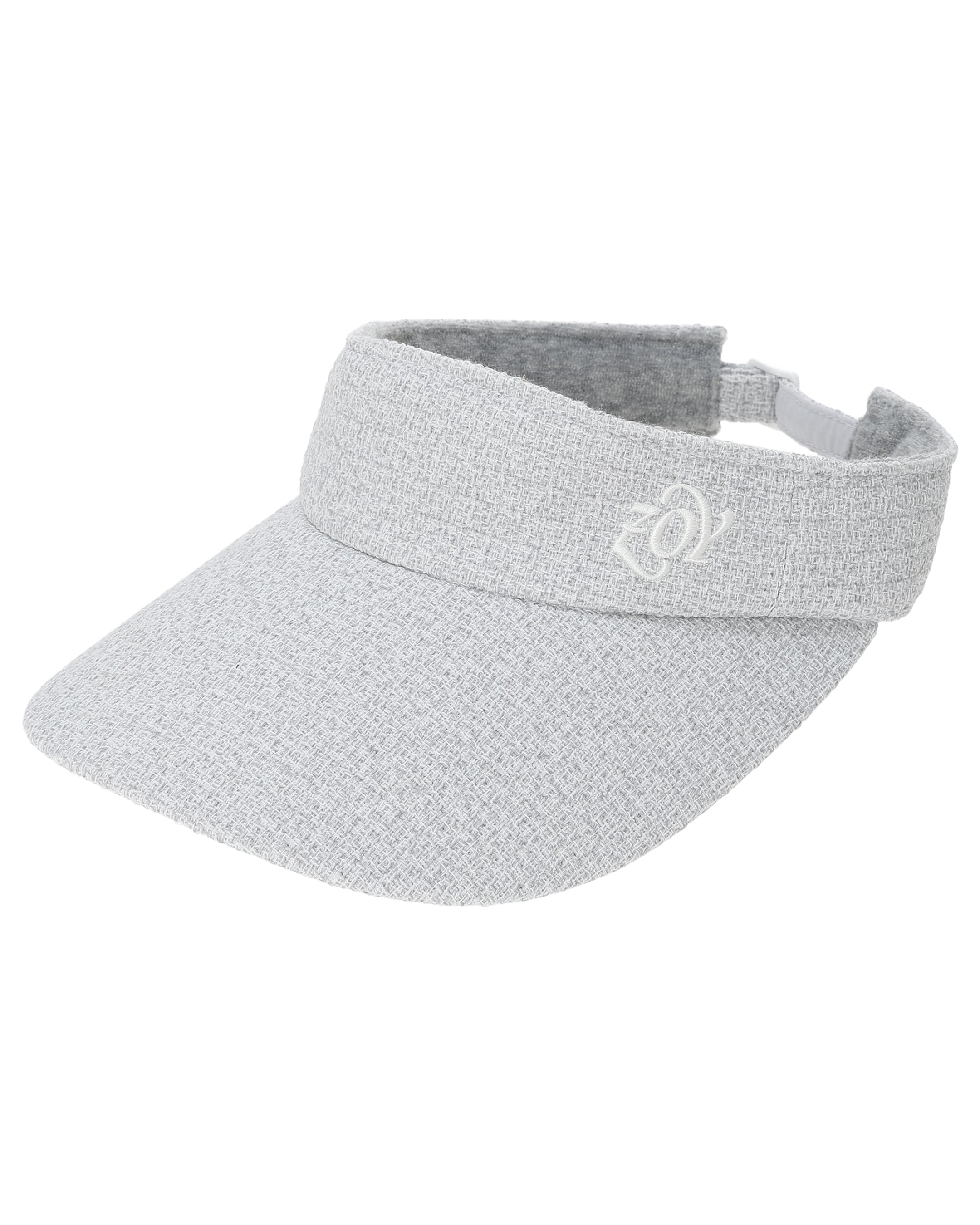 Women's Tweed Visor with Earflaps, Navy