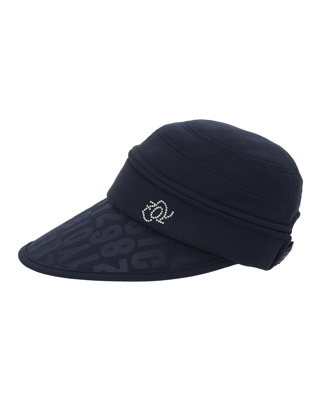 Women's Tweed Visor with Earflaps, Navy