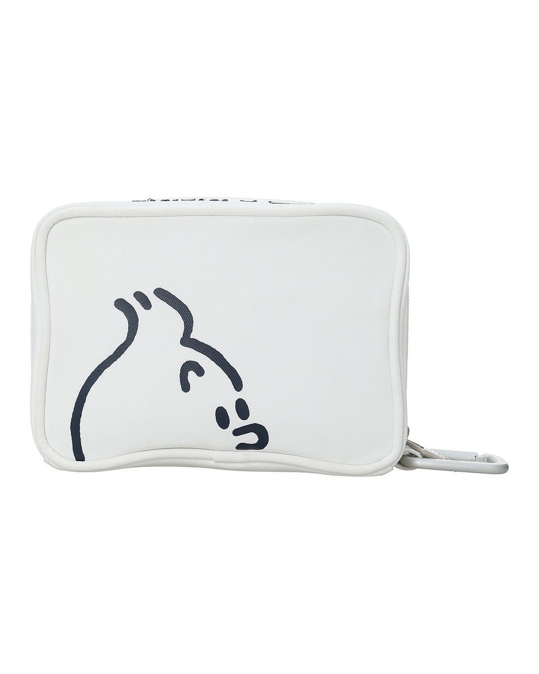 【 TINTIN × ZOY 】 UNISEX スクエアポーチ ホワイト