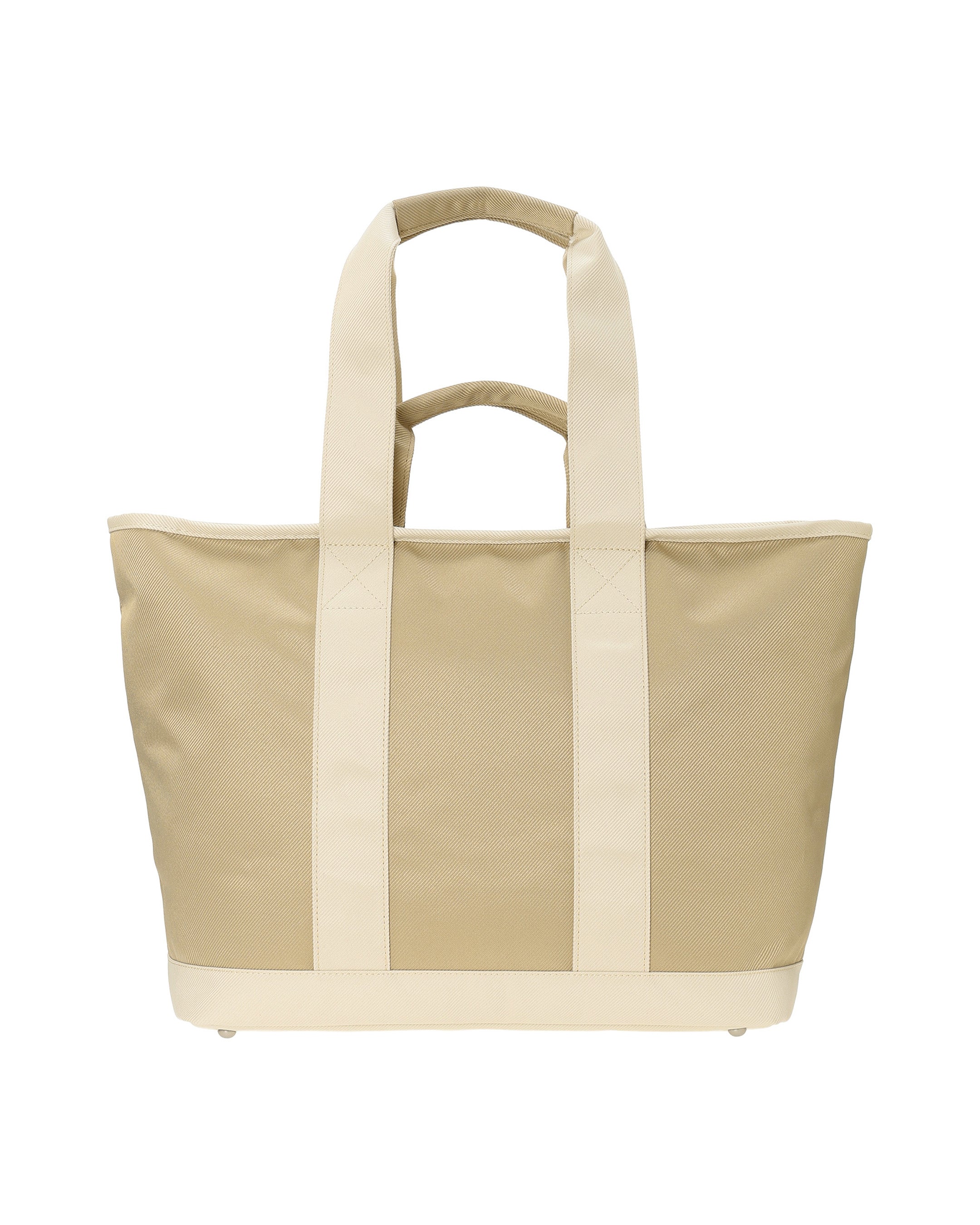UNISEX ツイルビッグトートバッグ ベージュ