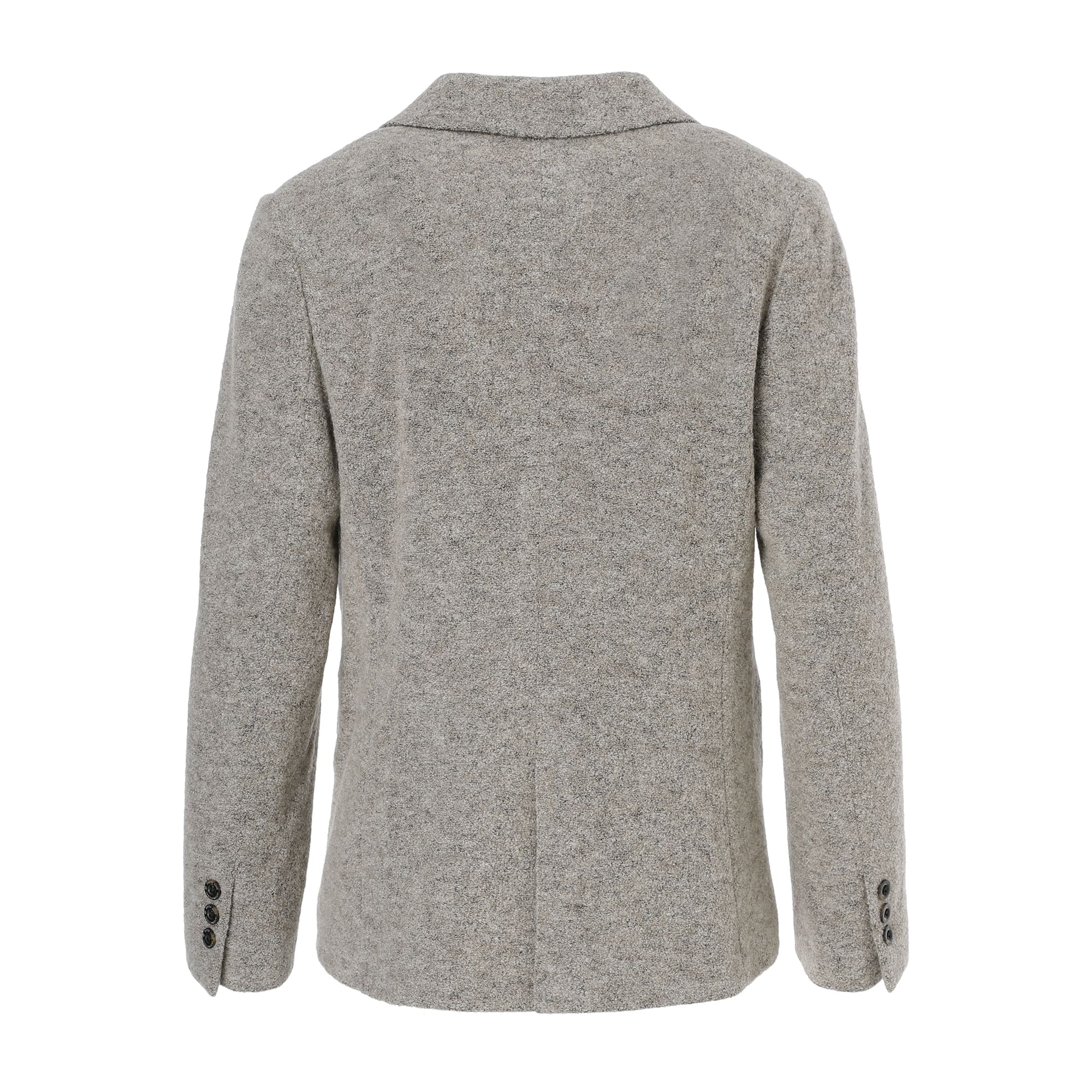 WOMEN WOOL RING KNIT ジャケット グレージュ