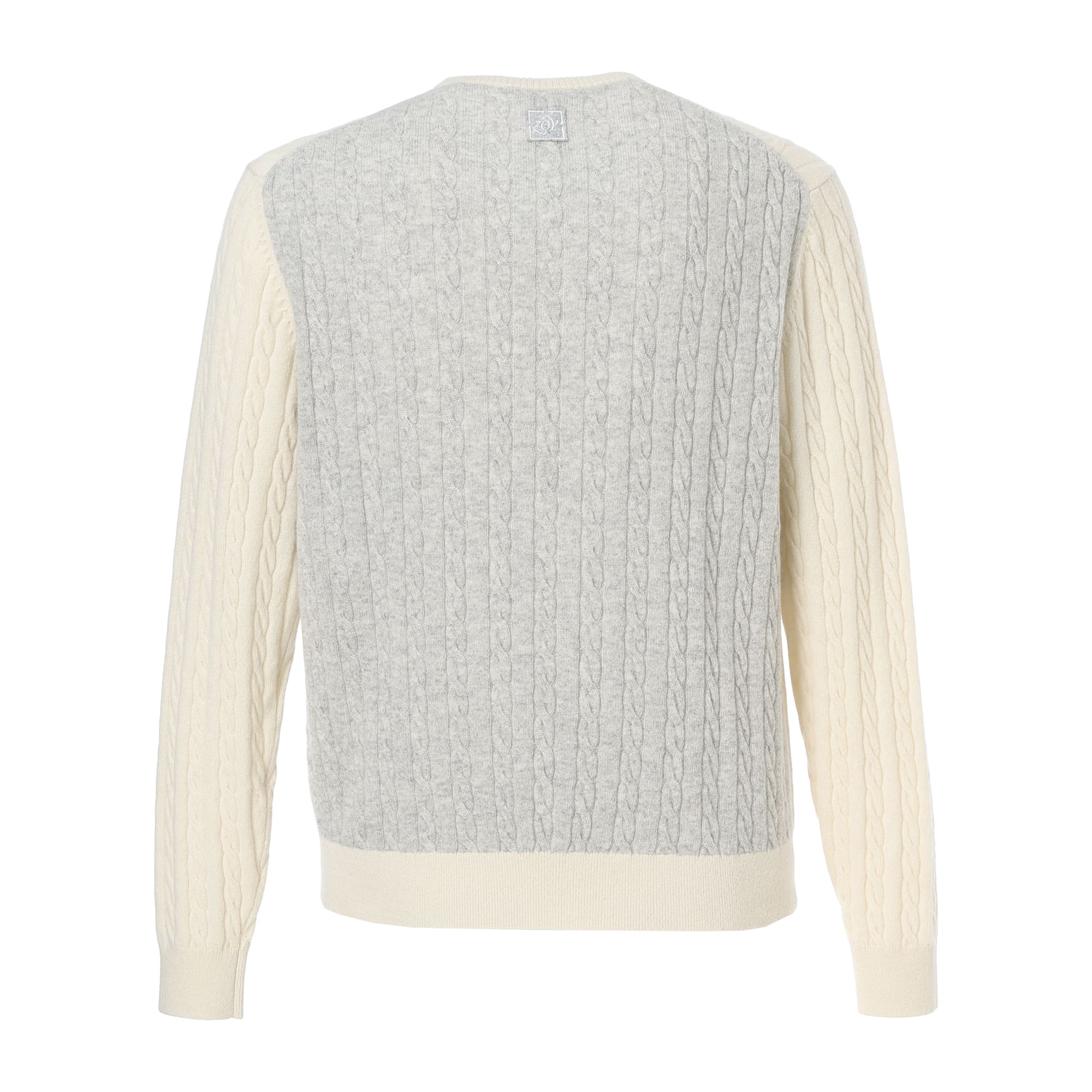 MEN Recycled CASHMERE 長袖セーター チョーク