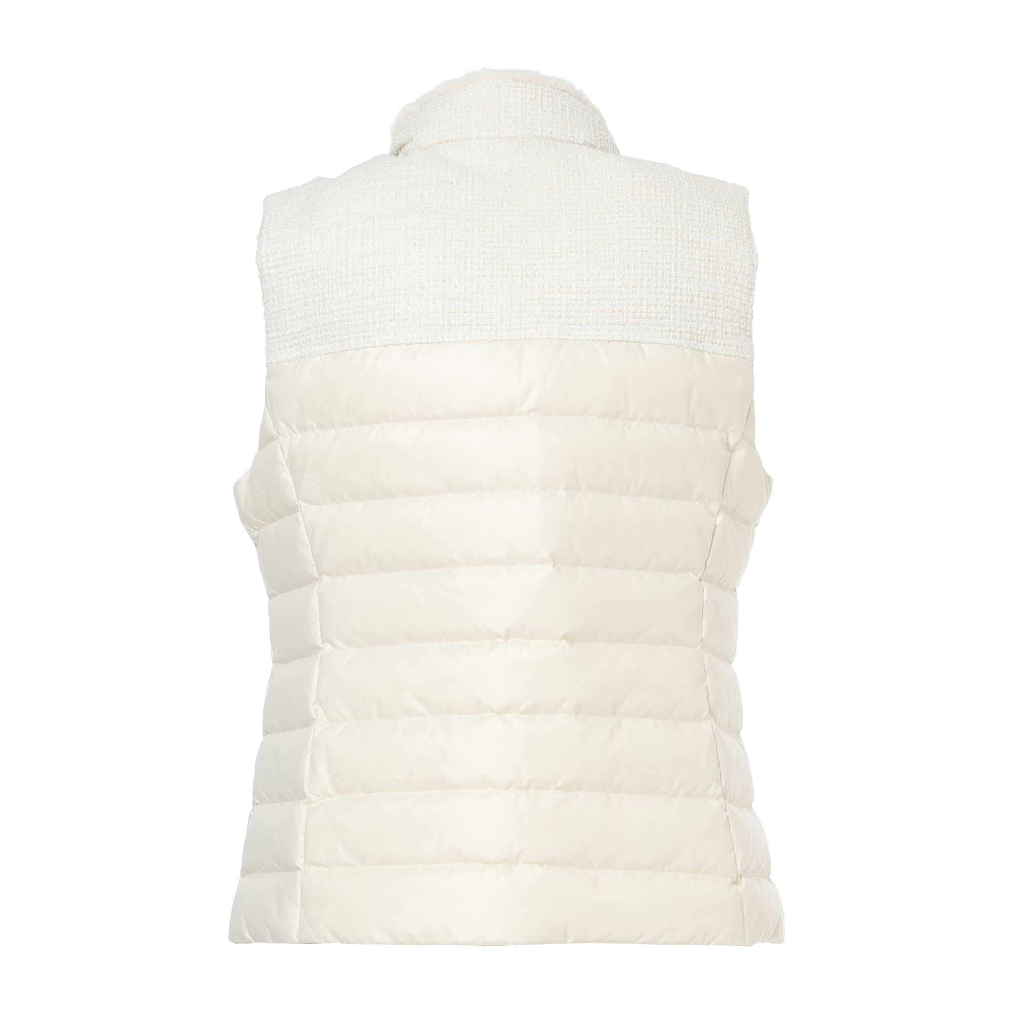 MEN LUXE ダウンベスト クリーム