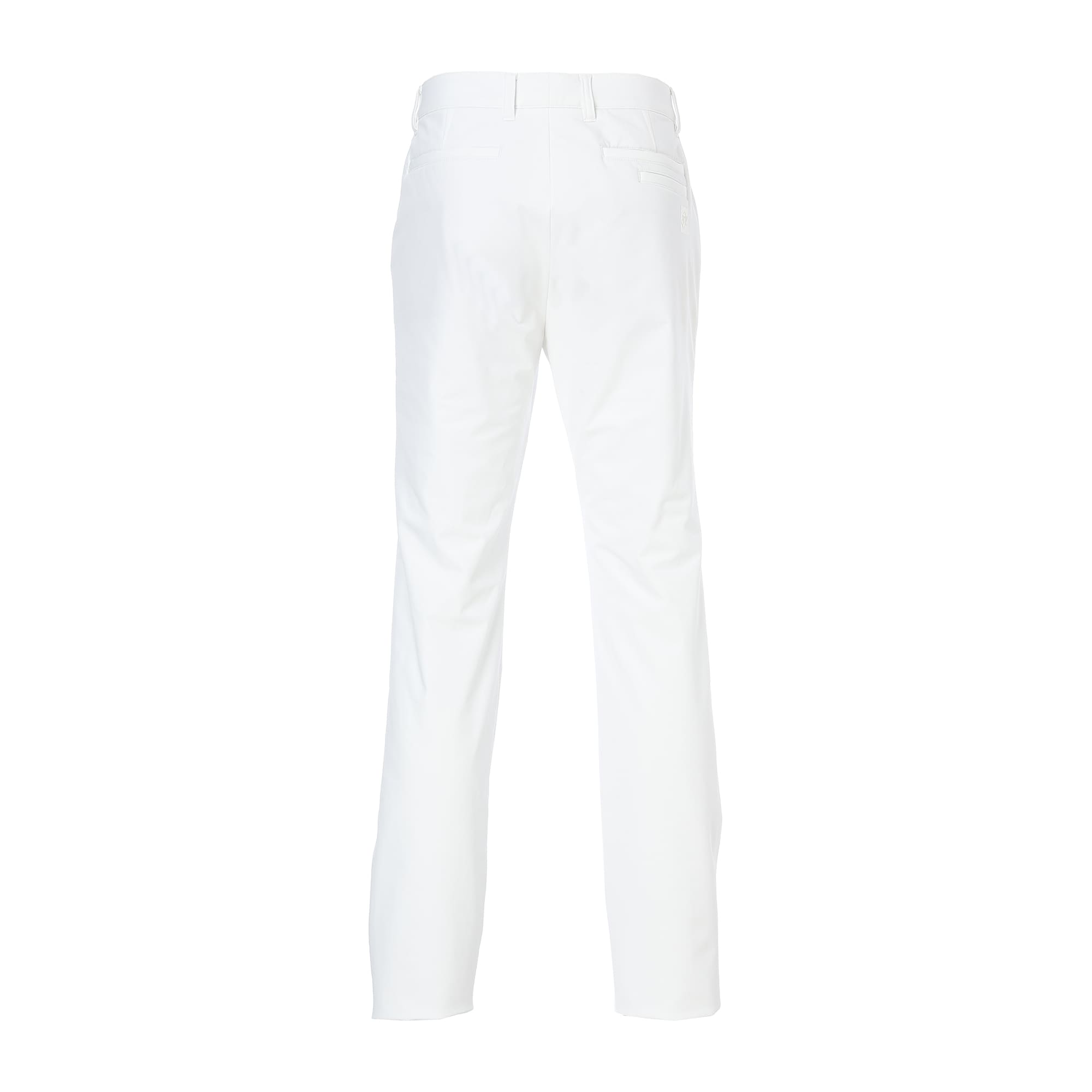 MEN 4WAYストレッチリサイクルPL×バックフリース ロングパンツ ホワイト