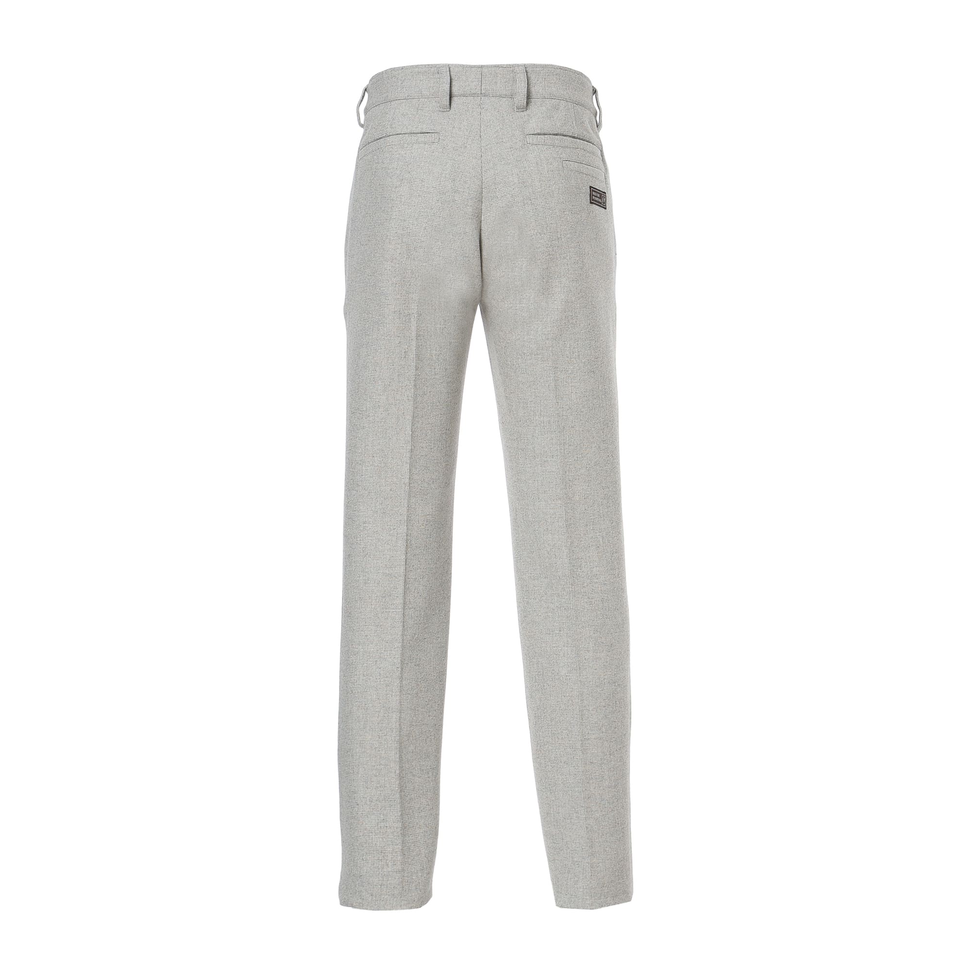 MEN ツイードピンヘッド ロングパンツ グレー