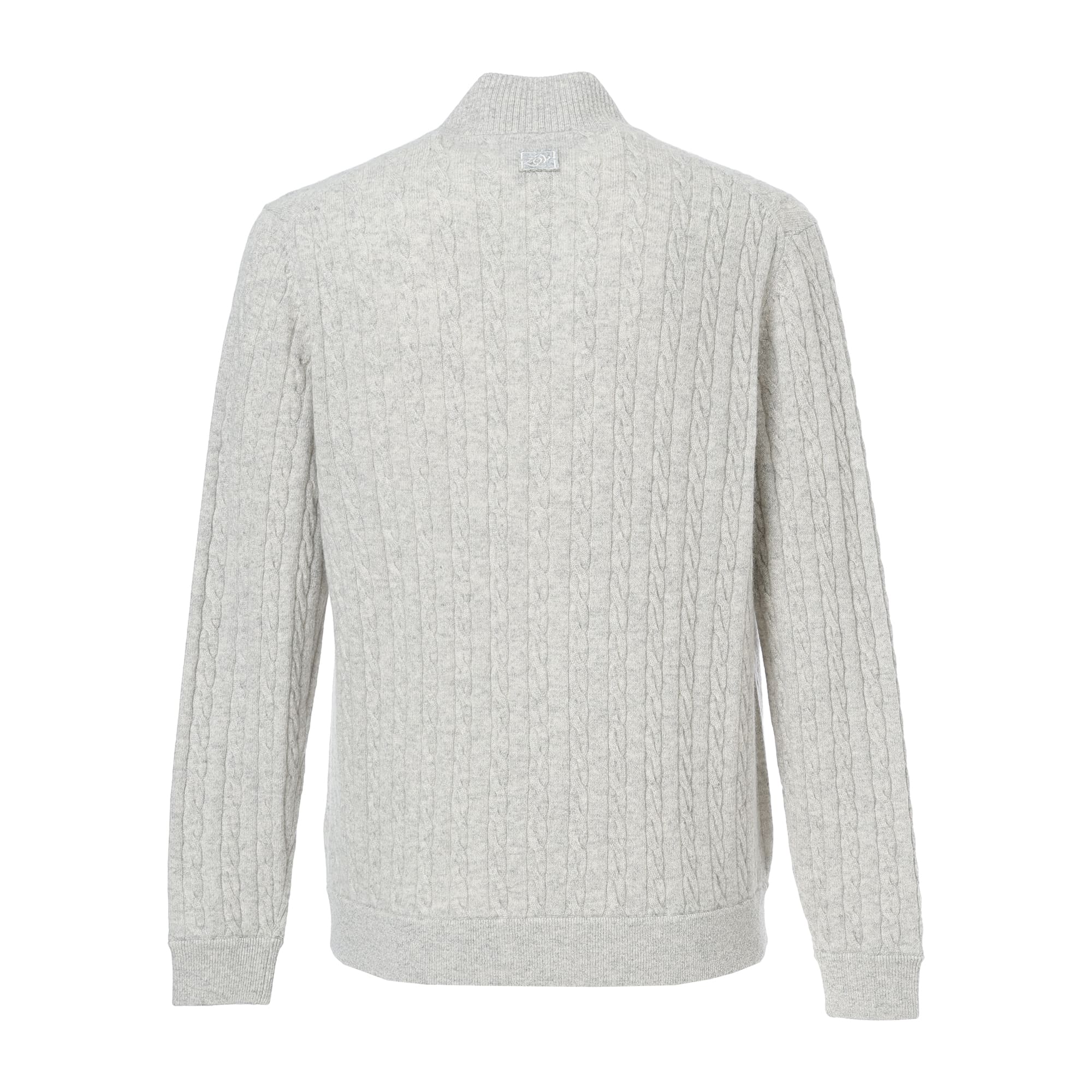 MEN Recycled CASHMERE ニットブルゾン ライトヘザー