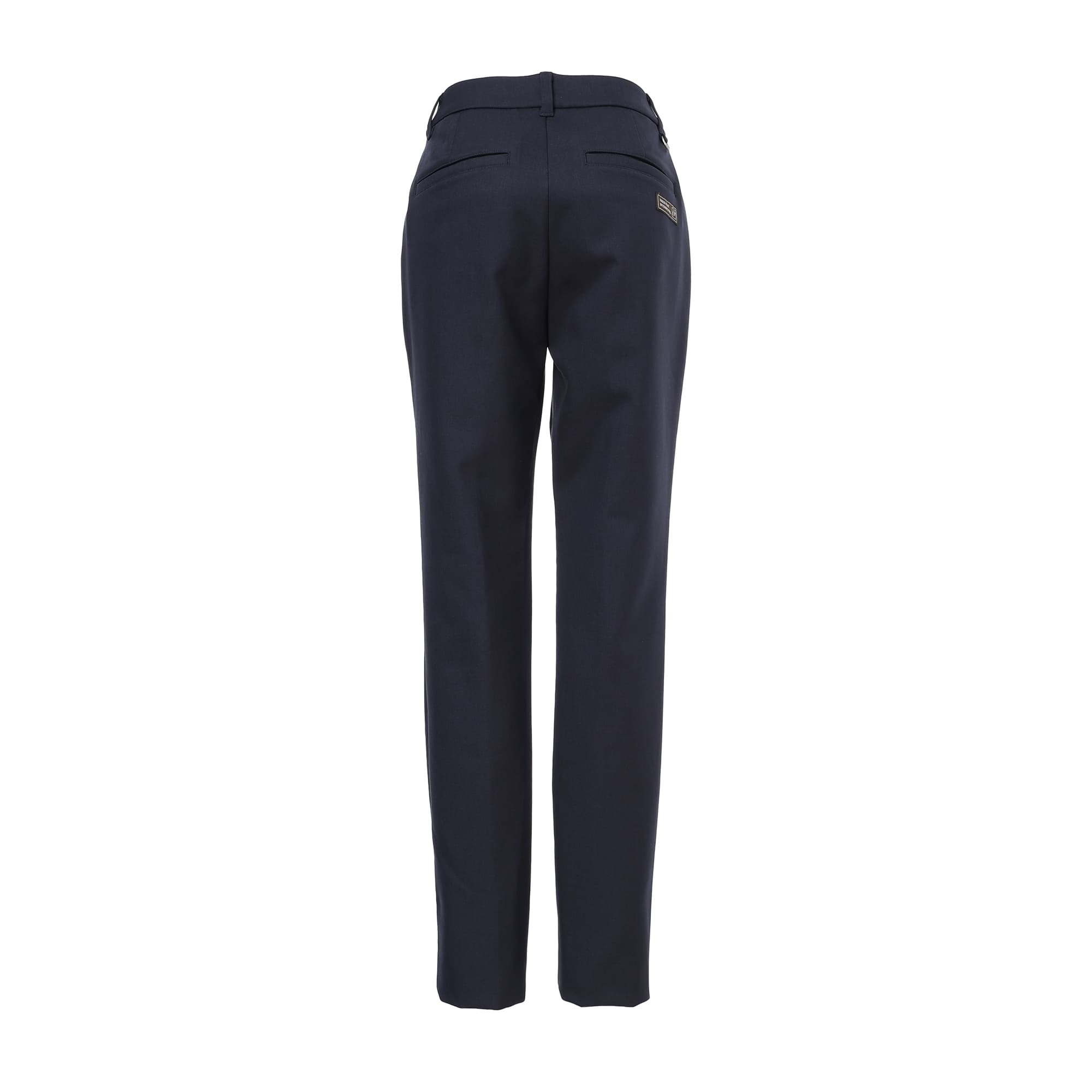 zoy WOMENS 強撚ウールタッチ ロングパンツ 071632402 UNISEX Premiumシルクホールガーメント ロングパンツ ネイビー