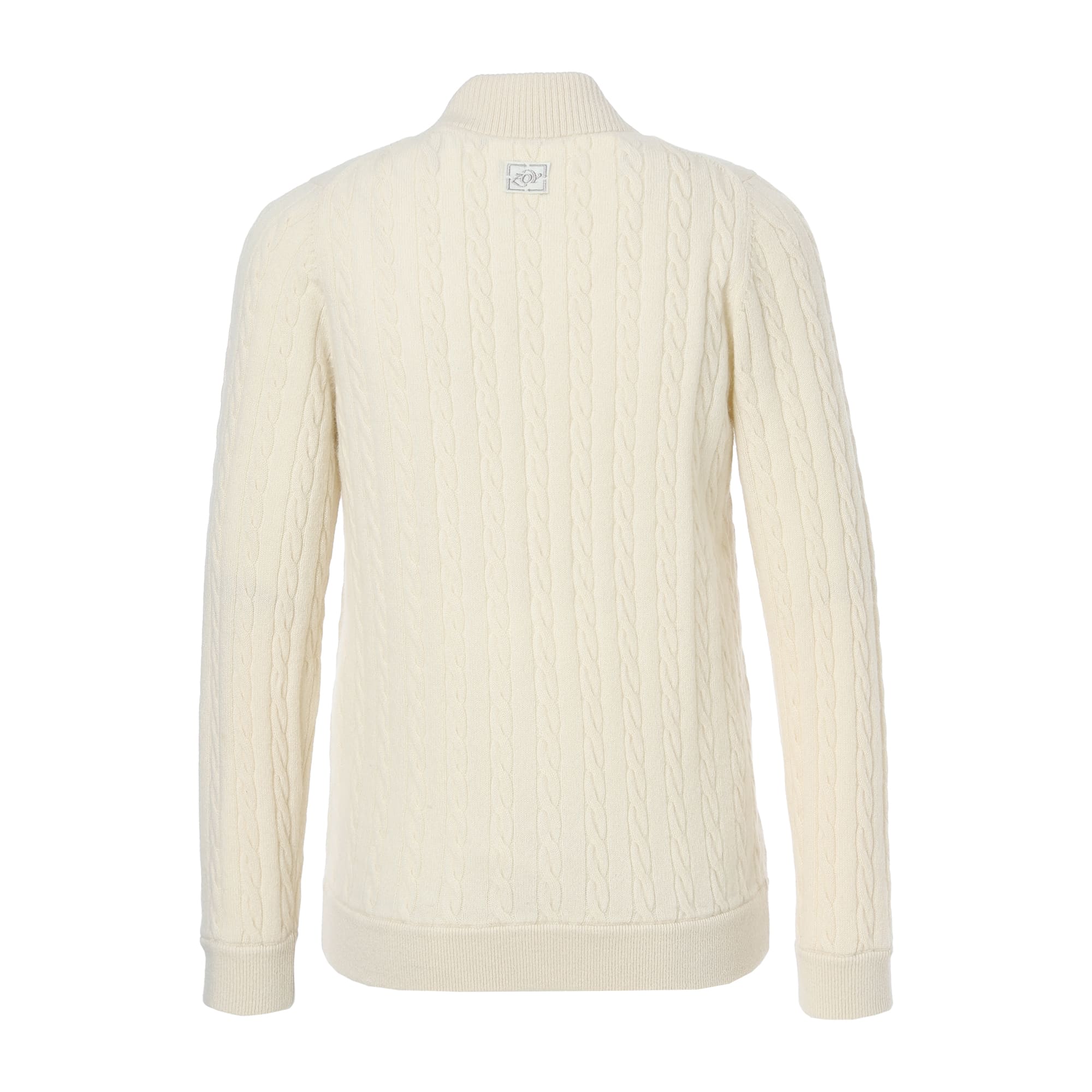 WOMEN Recycled CASHMERE ニットブルゾン チョーク