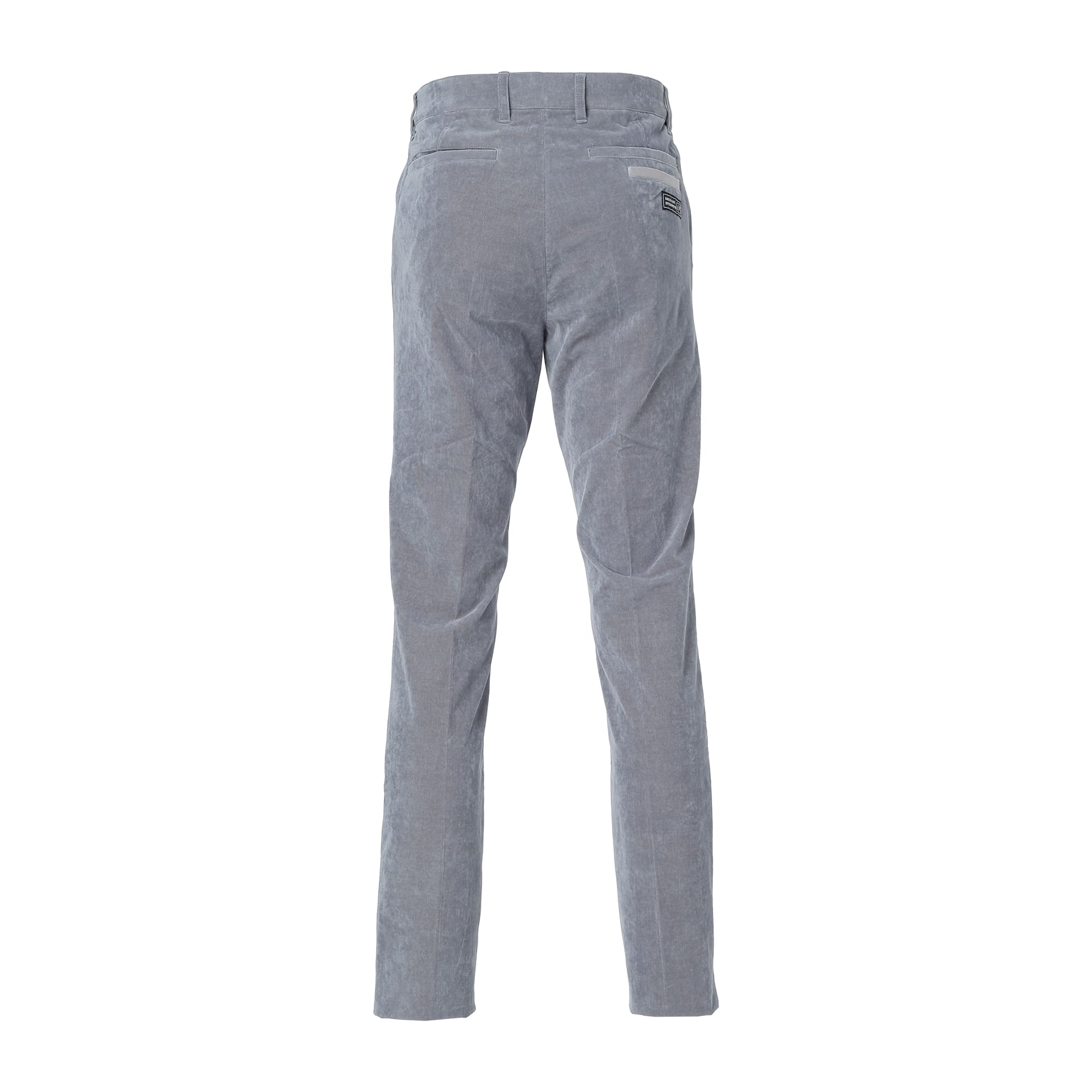MEN 28W シャンブレーコール ロングパンツ スモークブルー