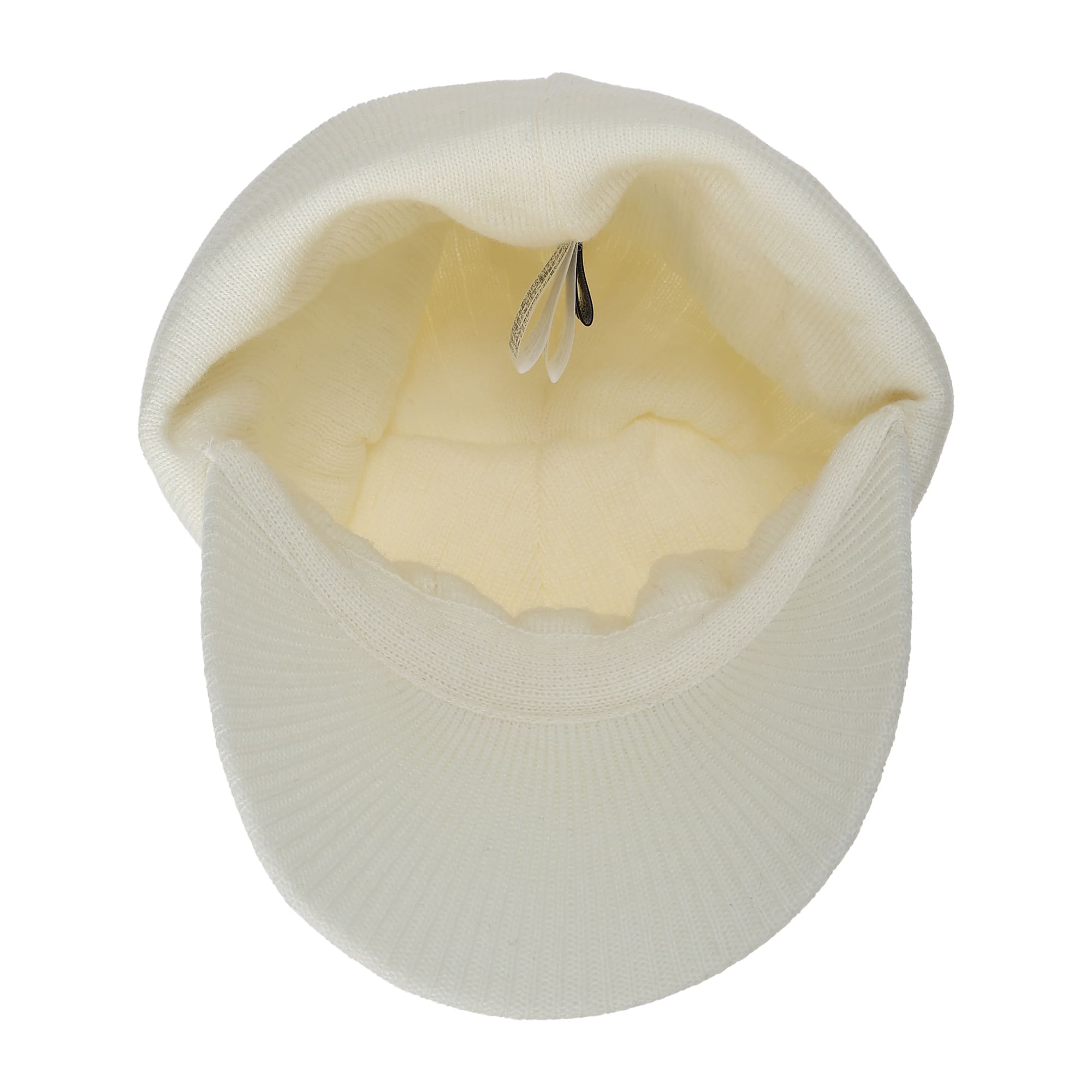 UNISEX ツバ付きニットキャップ ホワイト