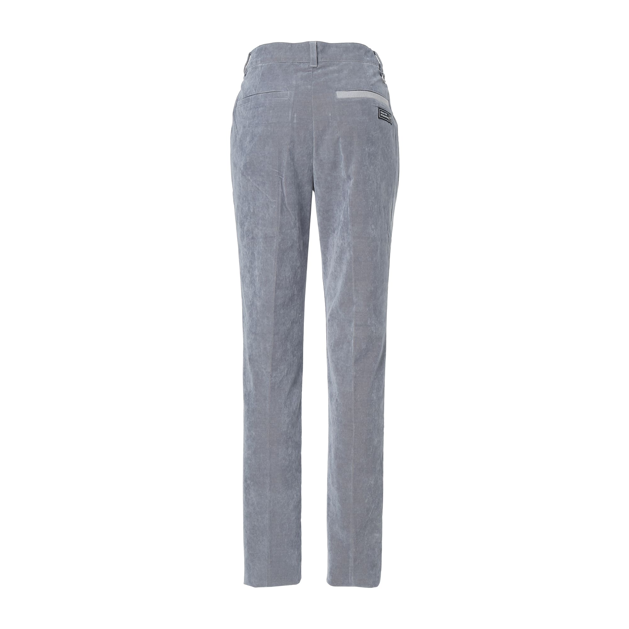 WOMEN 28W シャンブレーコール ロングパンツ スモークブルー