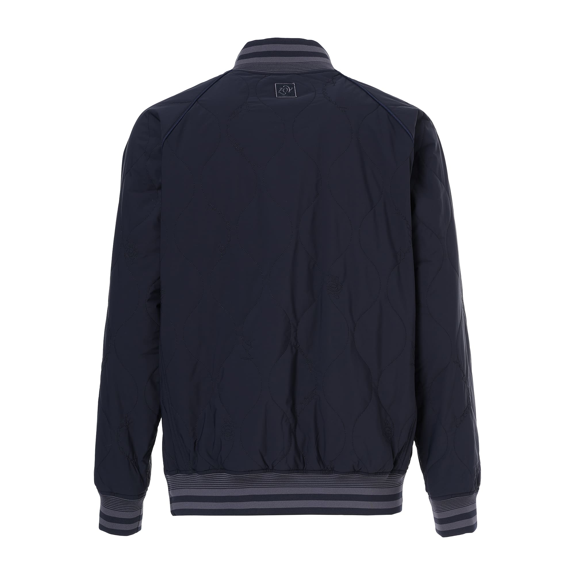 UNISEX Stretch Taffeta Quilted Sneed Jacket Navy