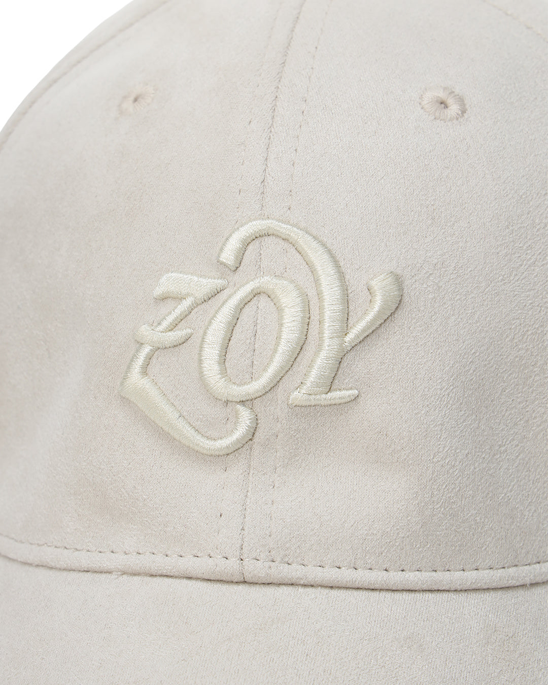 UNISEX スエード調キャップ オフホワイト