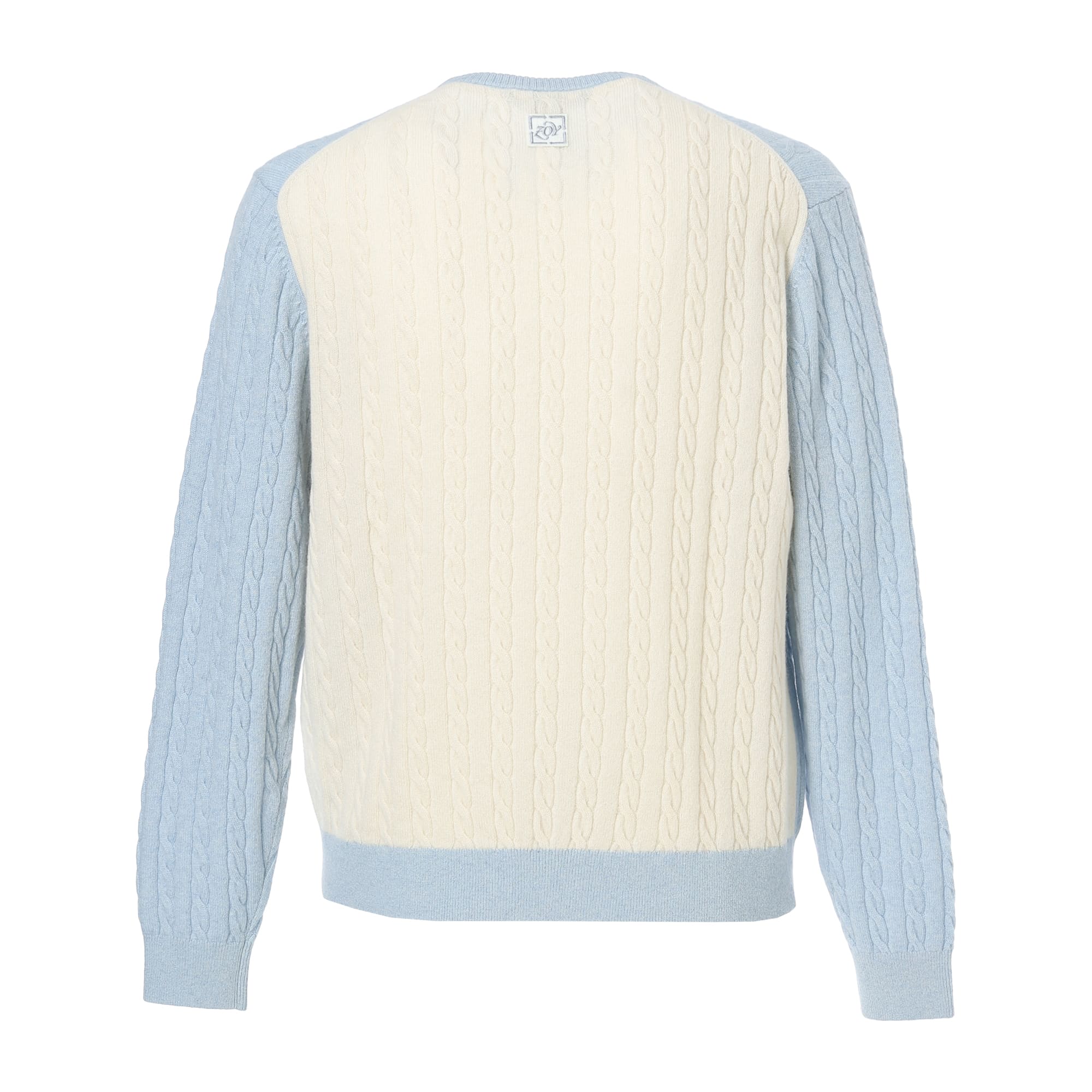 MEN Recycled CASHMERE 長袖セーター スカイ