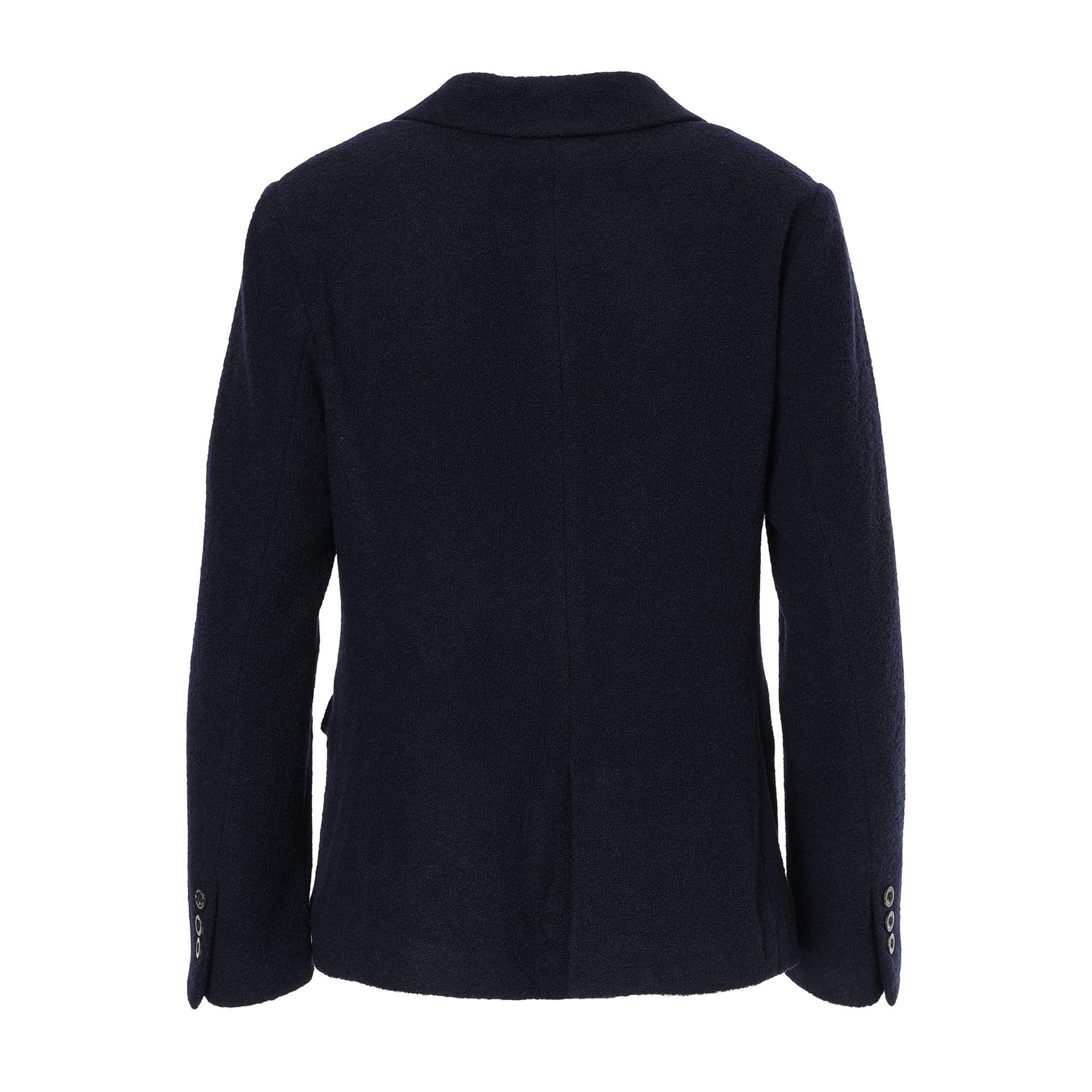 WOMEN WOOL RING KNIT ジャケット ボルドー