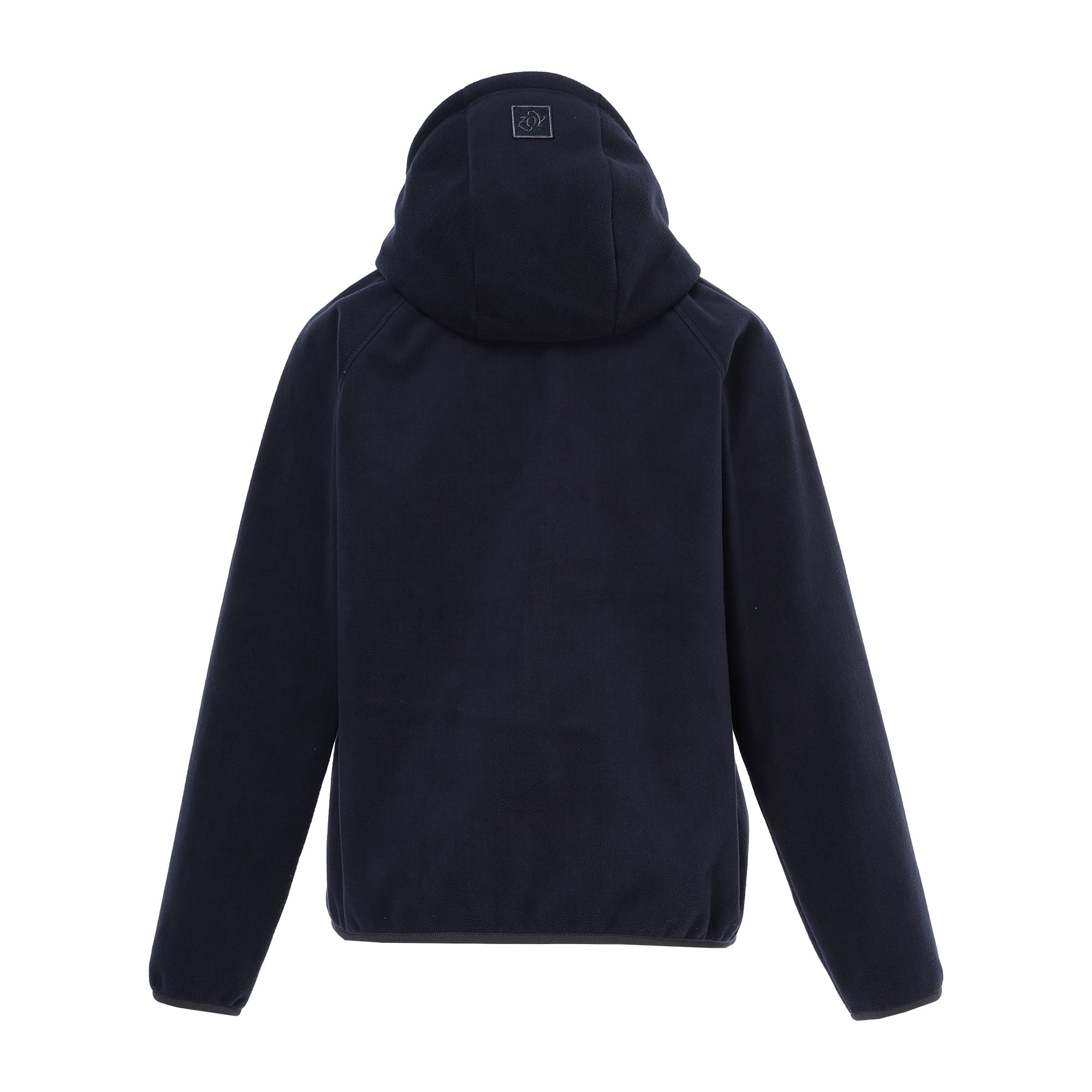 Women's Block Fleece Laminate Hoodie, Navy