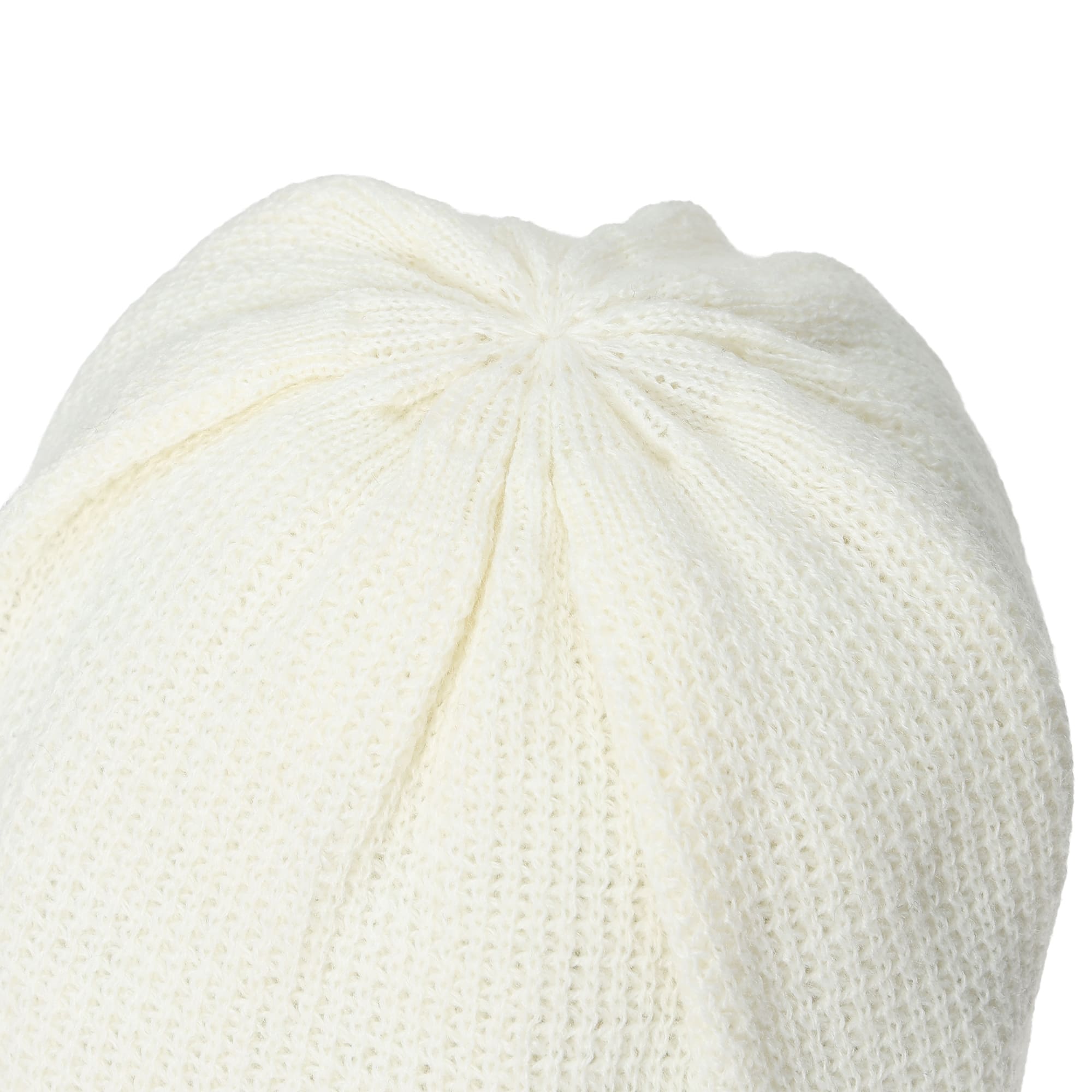 UNISEX ツバ付きニットキャップ ホワイト