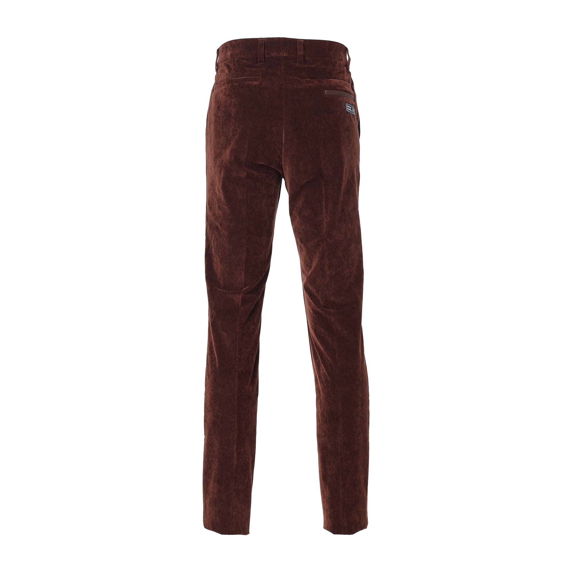 MEN 28W シャンブレーコール ロングパンツ ショコラ