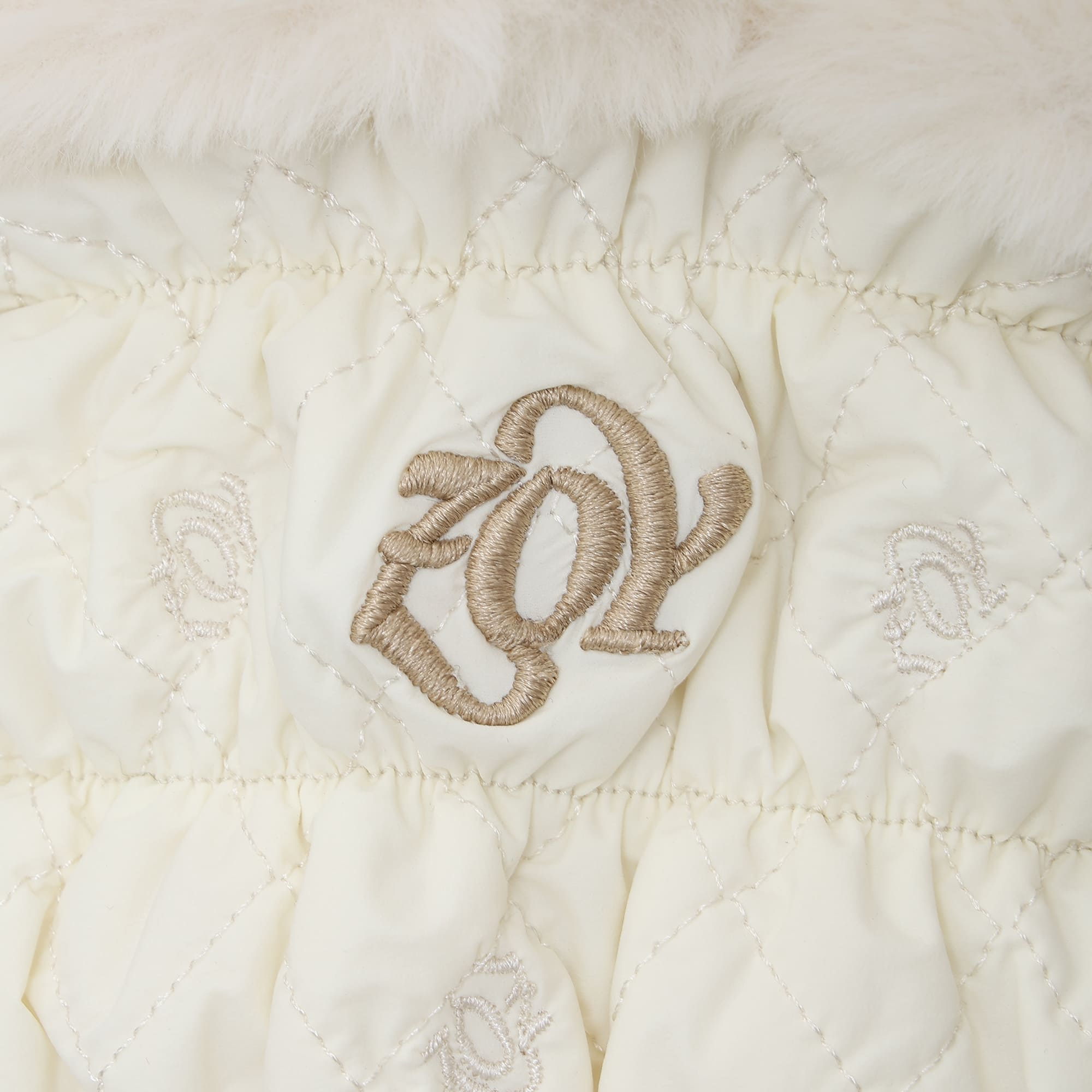 WOMEN キルトレッグウォーマー エクリュ