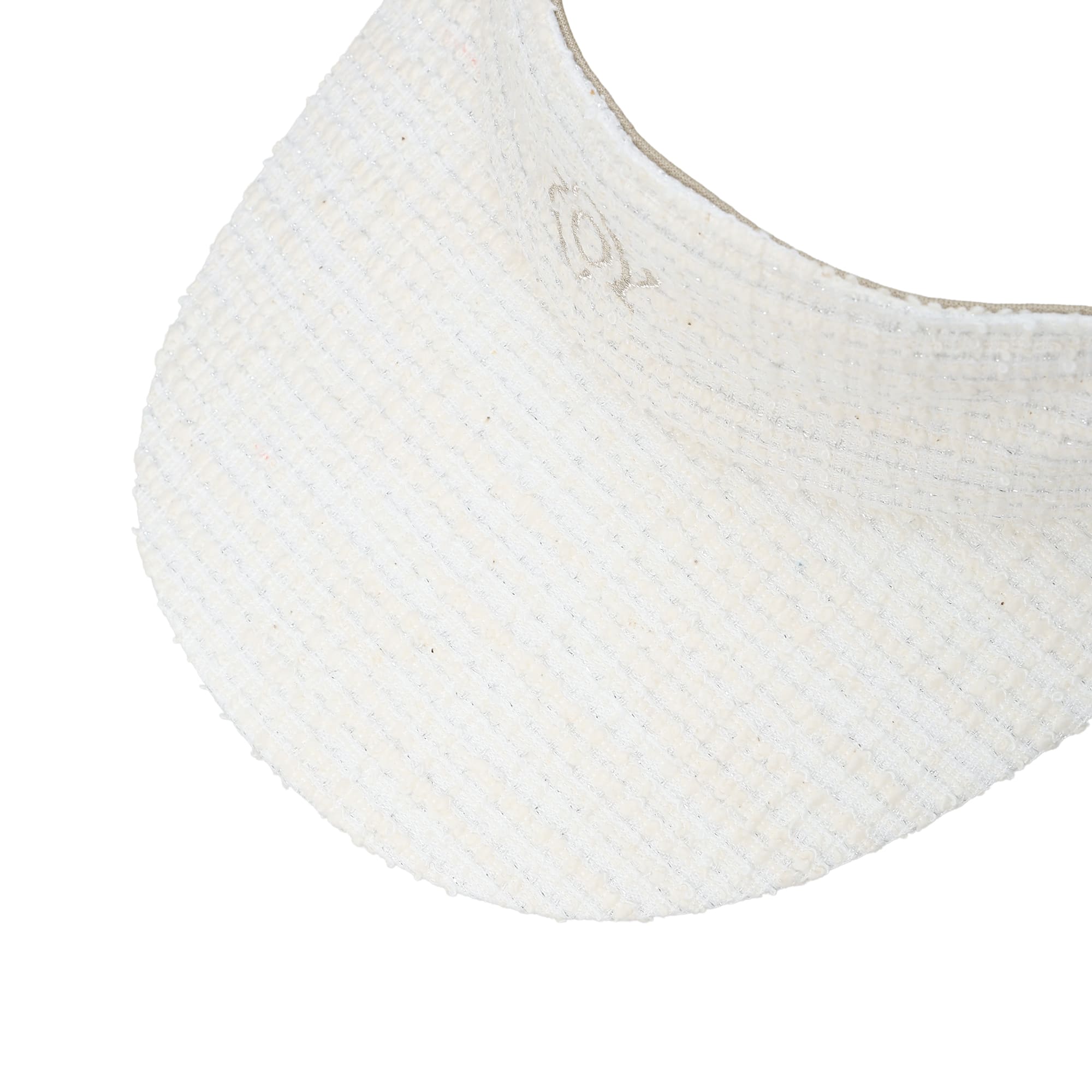 WOMEN 耳当て付きツイードバイザー ホワイト