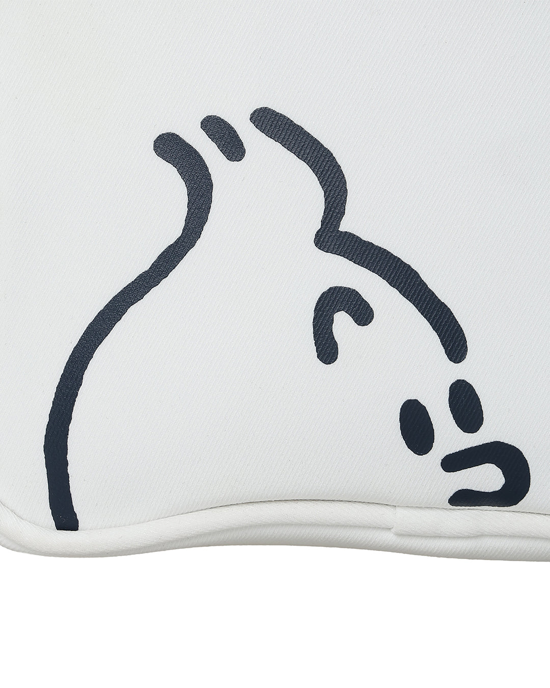 【 TINTIN × ZOY 】 UNISEX スクエアポーチ ネイビー