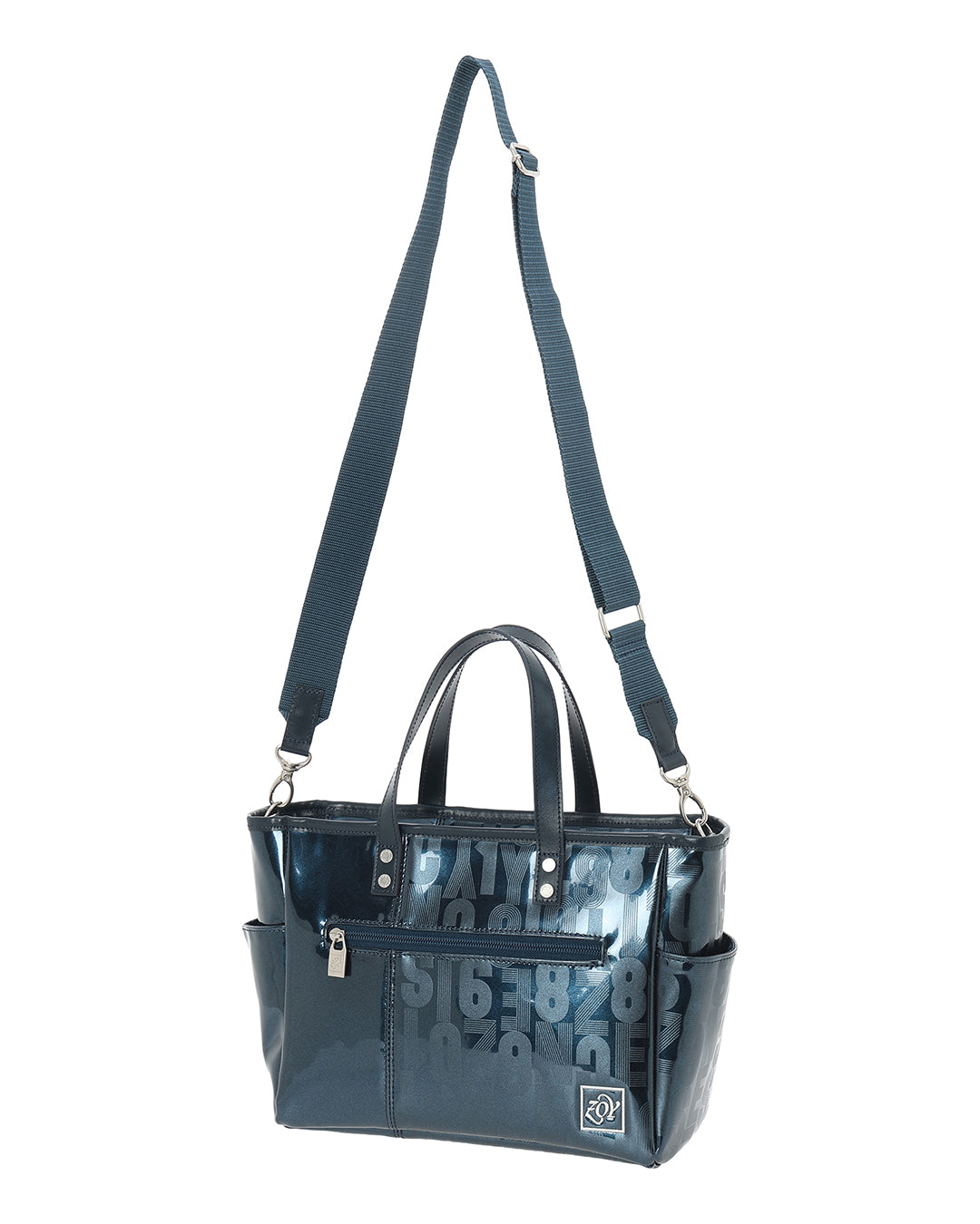 UNISEX エナメルカートバッグ ネイビー