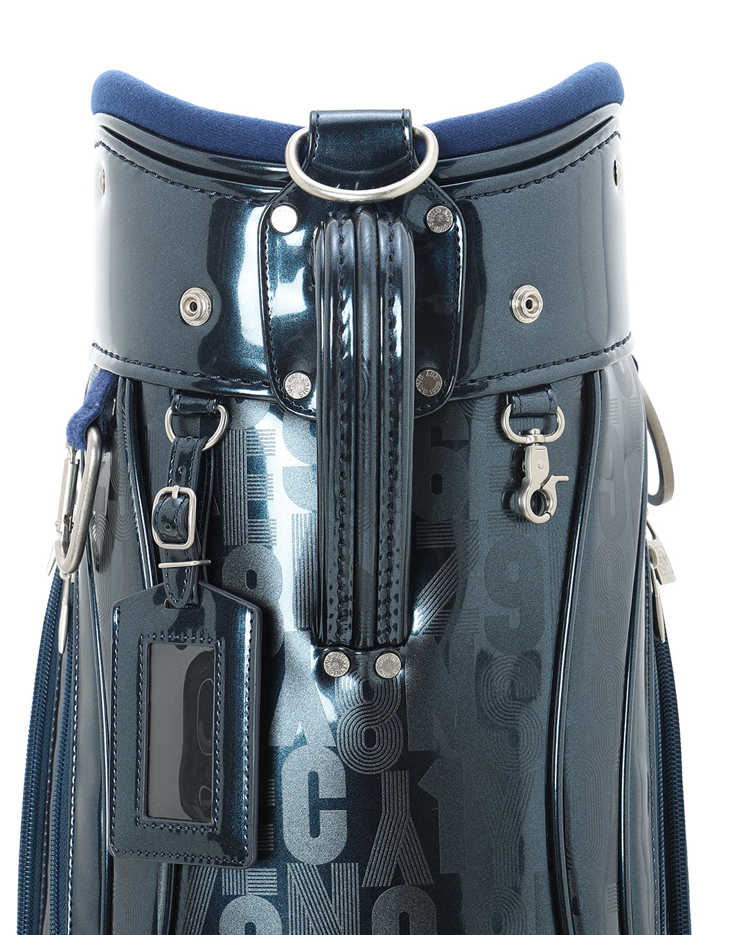 UNISEX エナメルキャディバッグ ネイビー