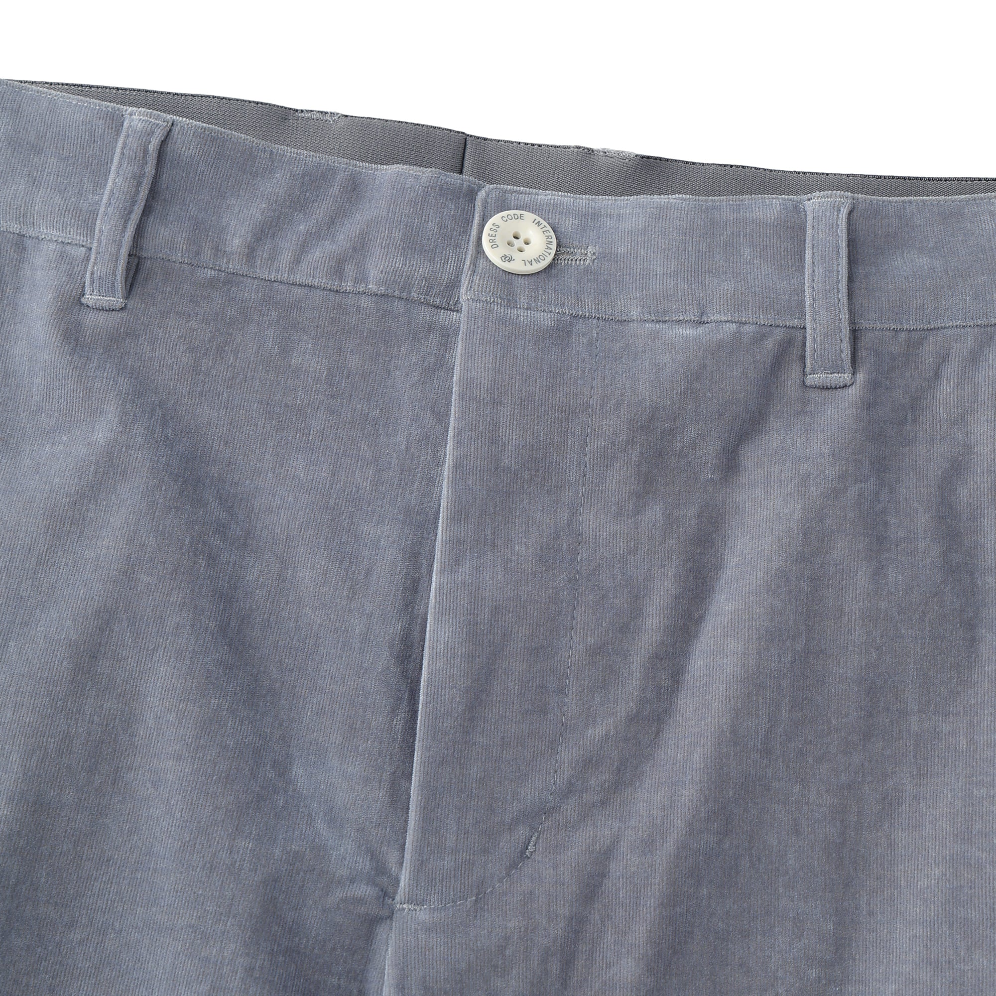 MEN 28W シャンブレーコール ロングパンツ アッシュ