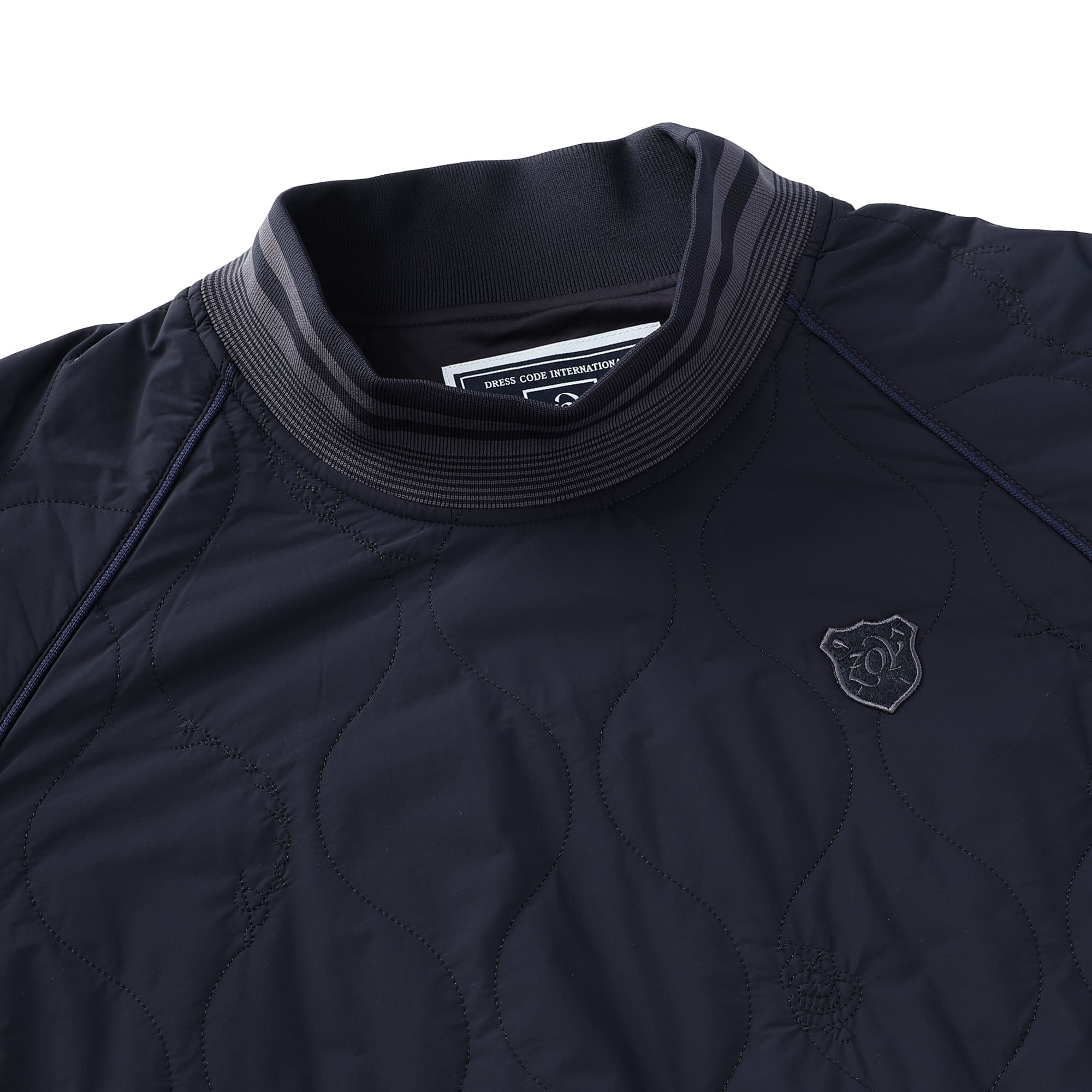 UNISEX Stretch Taffeta Quilted Sneed Jacket Navy