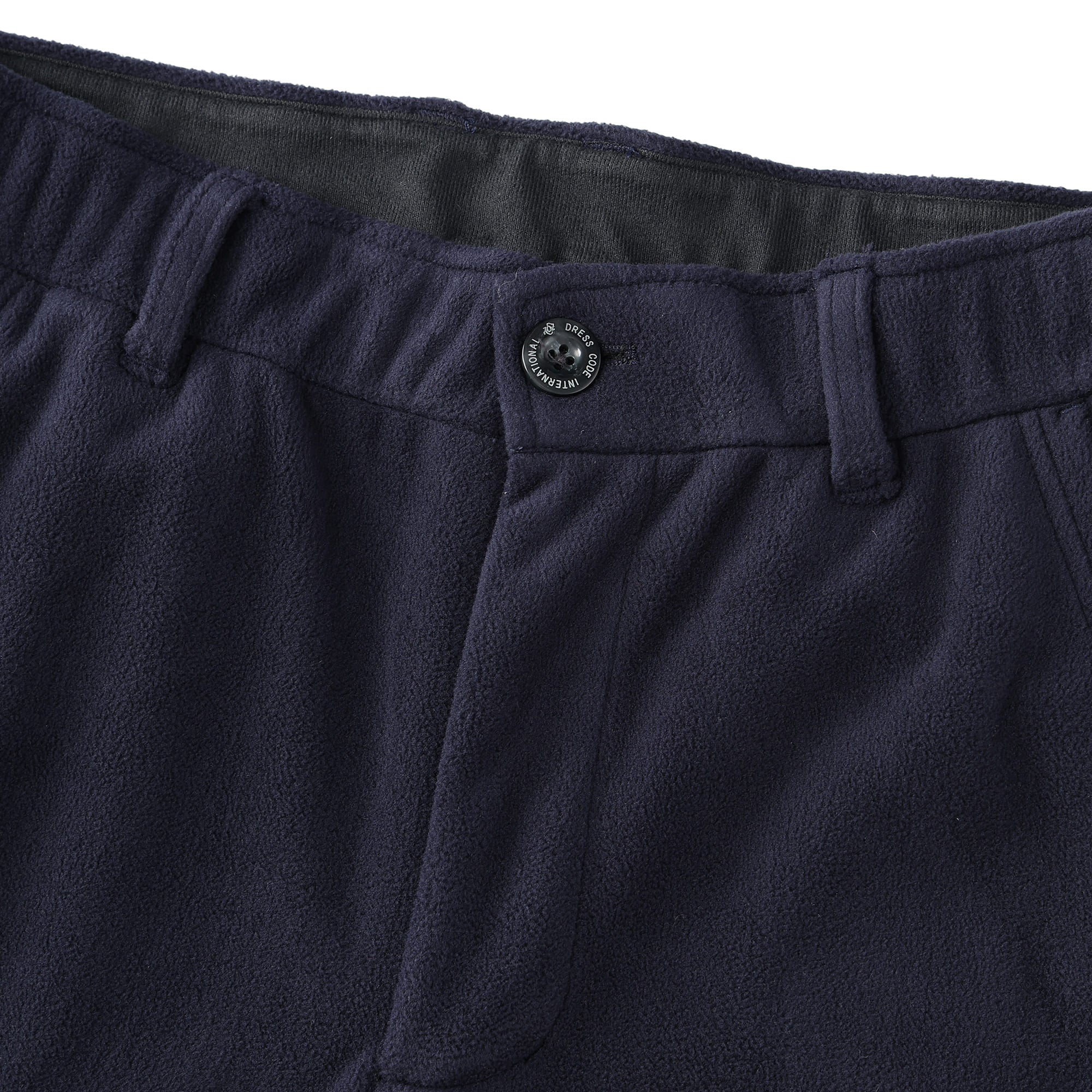 Men's Block Fleece Laminate Long Pants, Navy